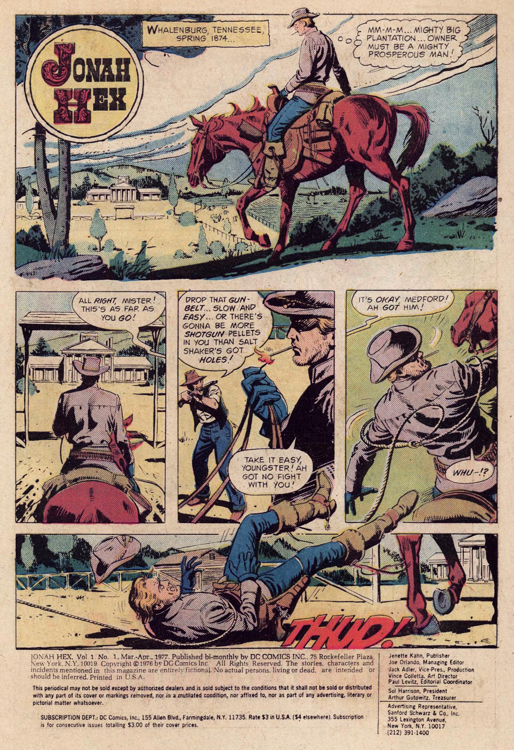 Read online Jonah Hex (1977) comic -  Issue #1 - 3