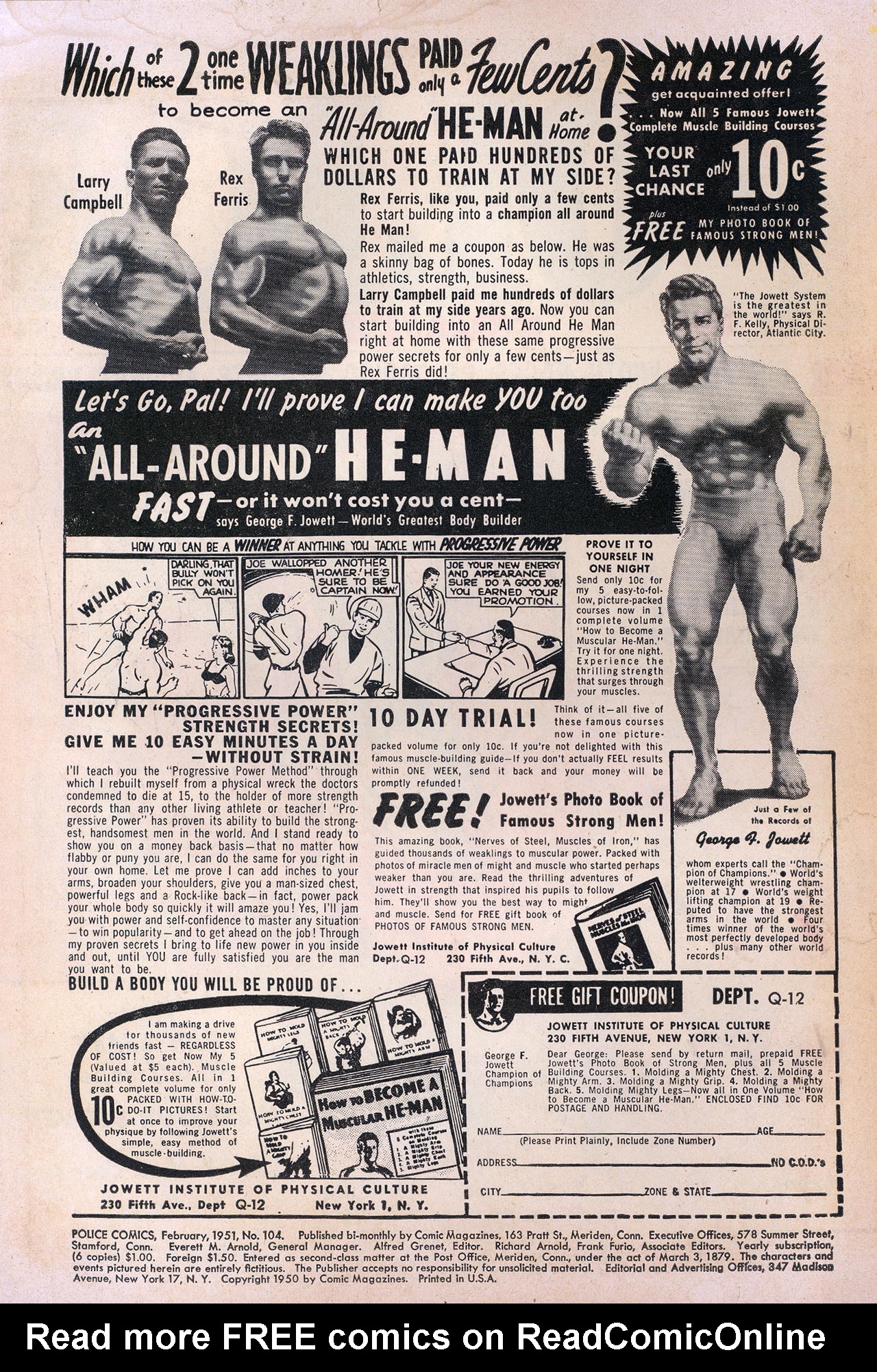 Read online Police Comics comic -  Issue #104 - 2