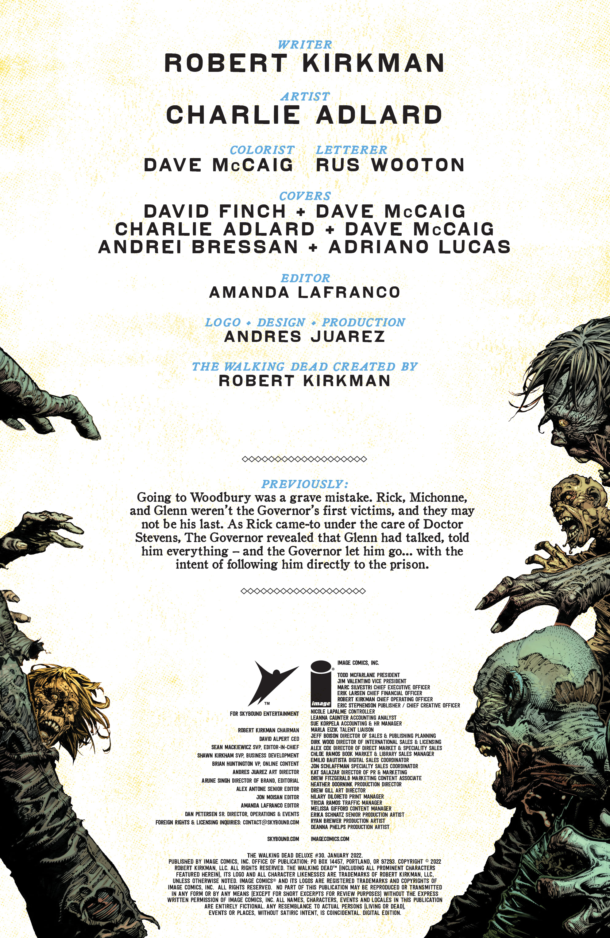 Read online The Walking Dead Deluxe comic -  Issue #30 - 2