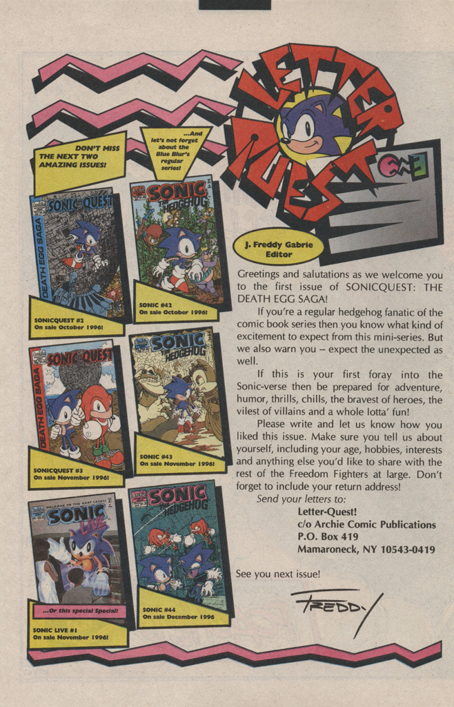 Read online Sonic Quest - The Death Egg Saga comic -  Issue #1 - 32