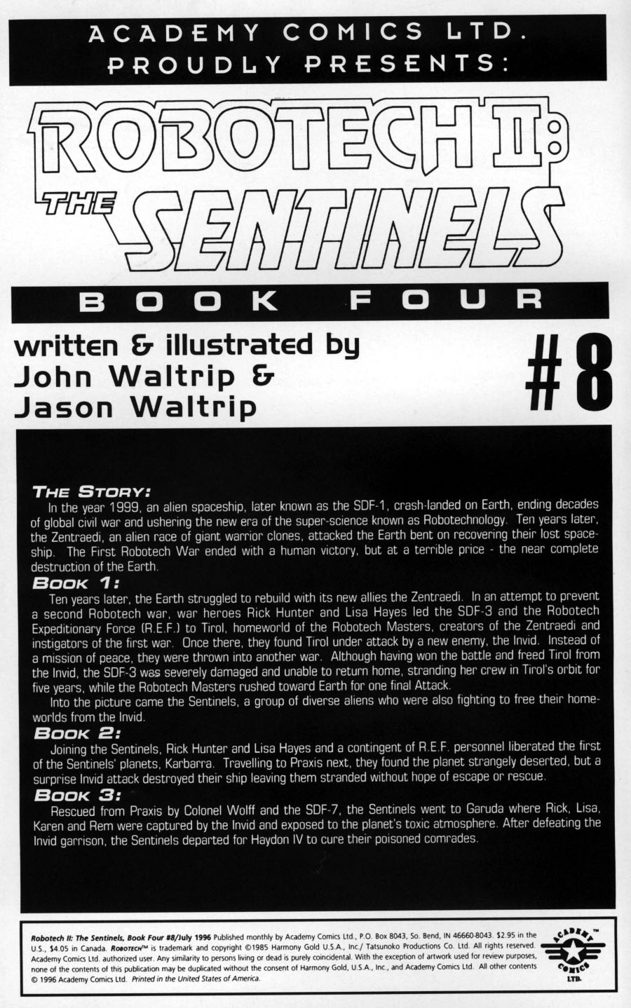 Read online Robotech II: The Sentinels comic -  Issue #8 - 2