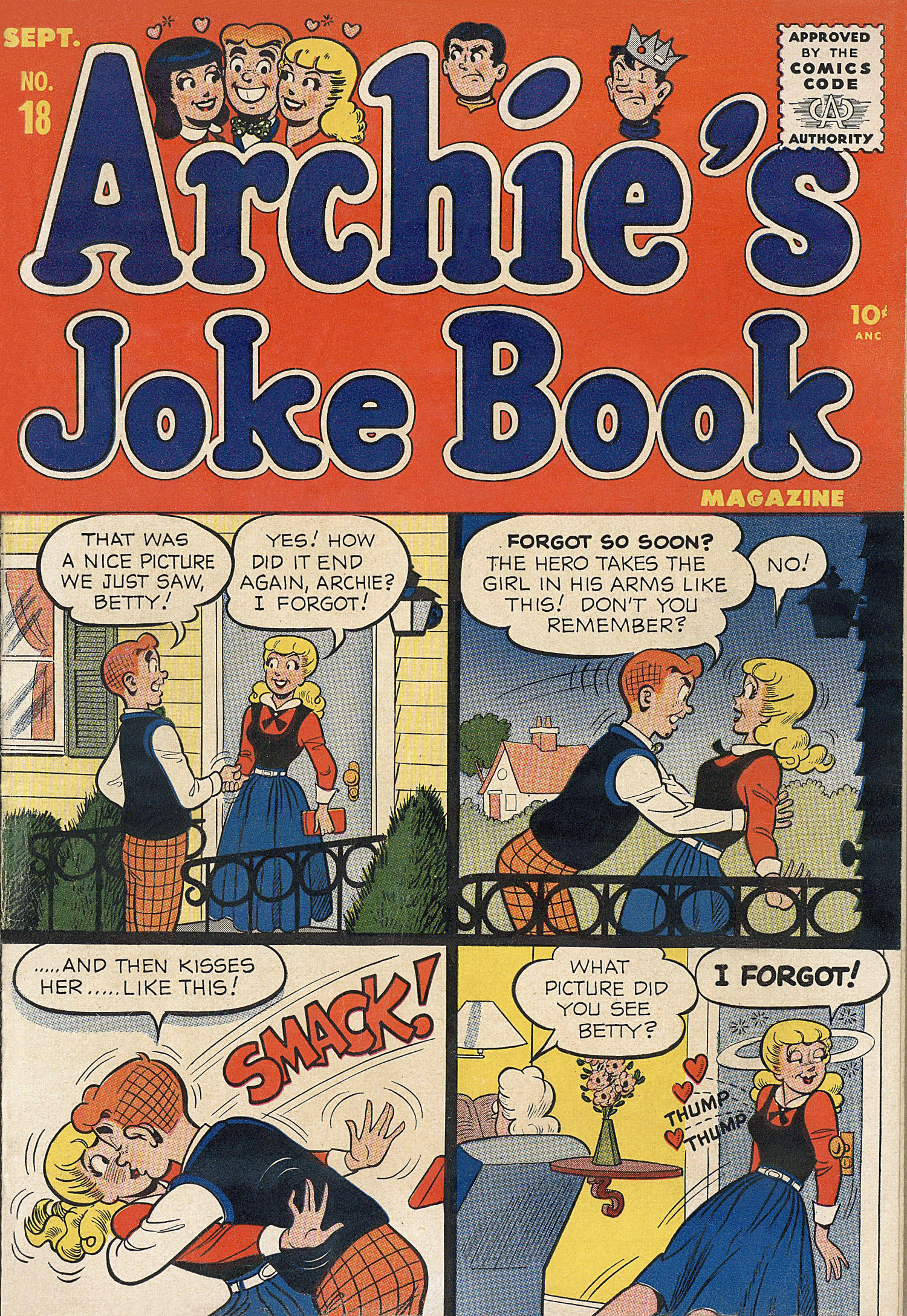 Read online Archie's Joke Book Magazine comic -  Issue #18 - 1