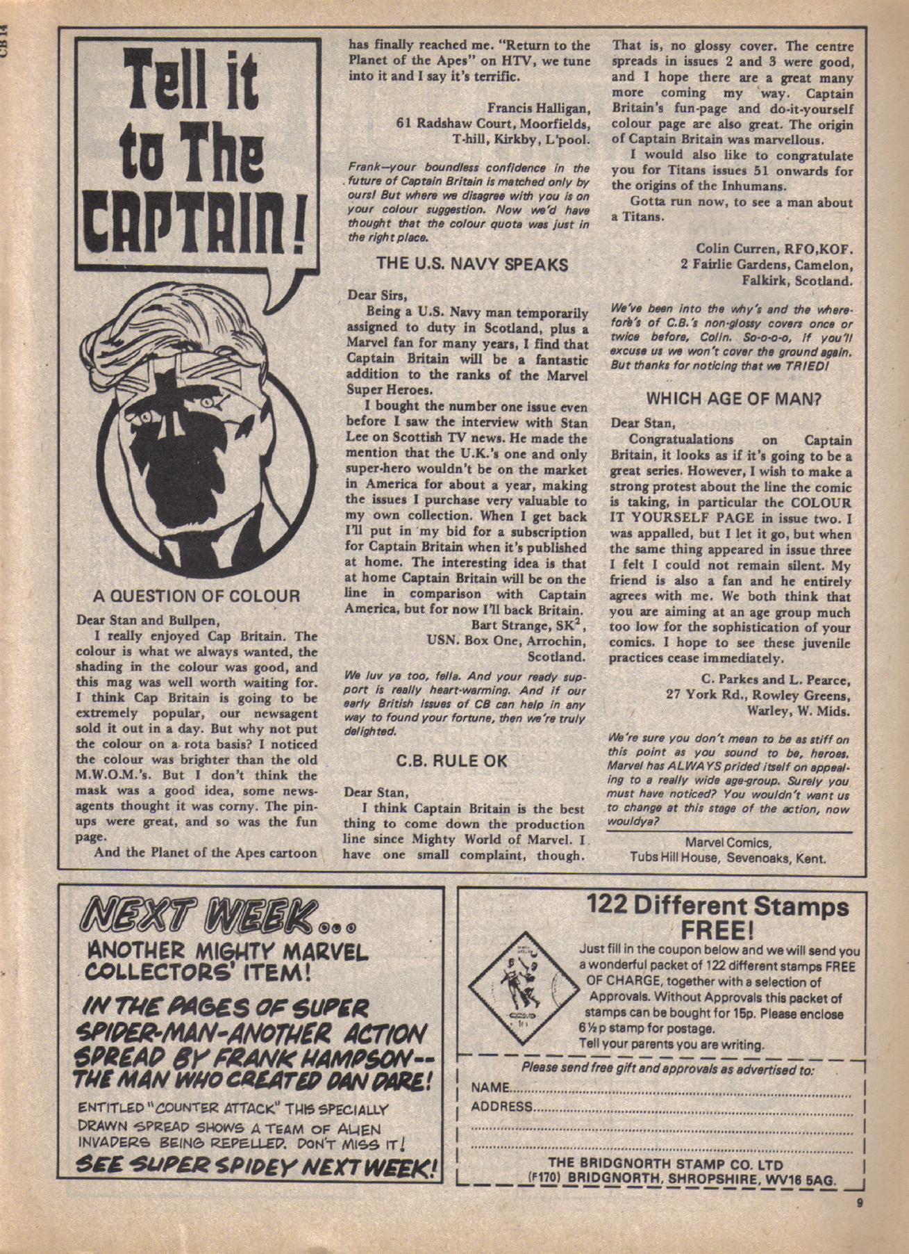 Read online Captain Britain (1976) comic -  Issue #14 - 9