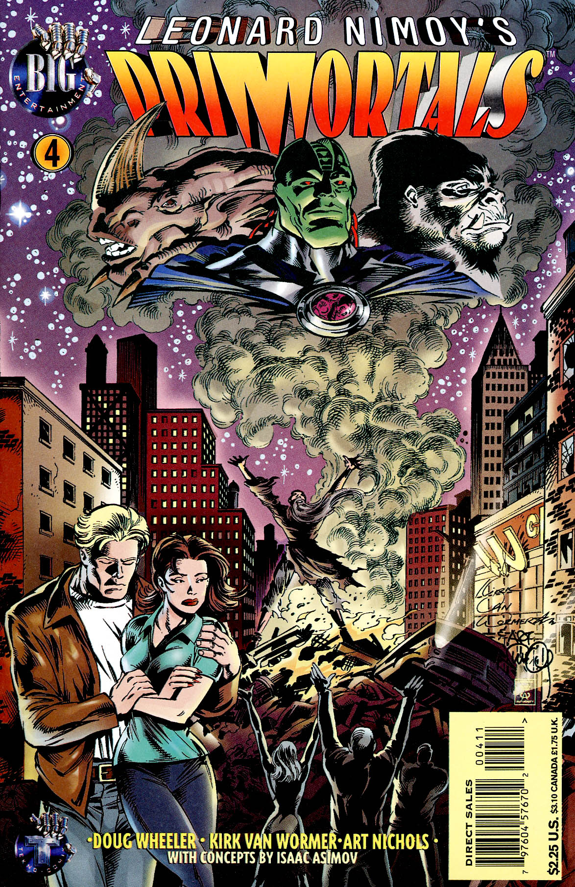 Read online Leonard Nimoy's Primortals (1996) comic -  Issue #4 - 1