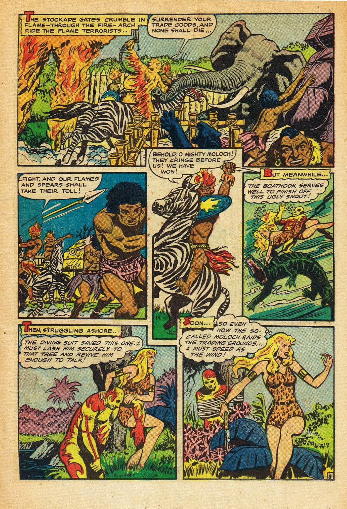 Read online Sheena, Queen of the Jungle (1942) comic -  Issue #11 - 11