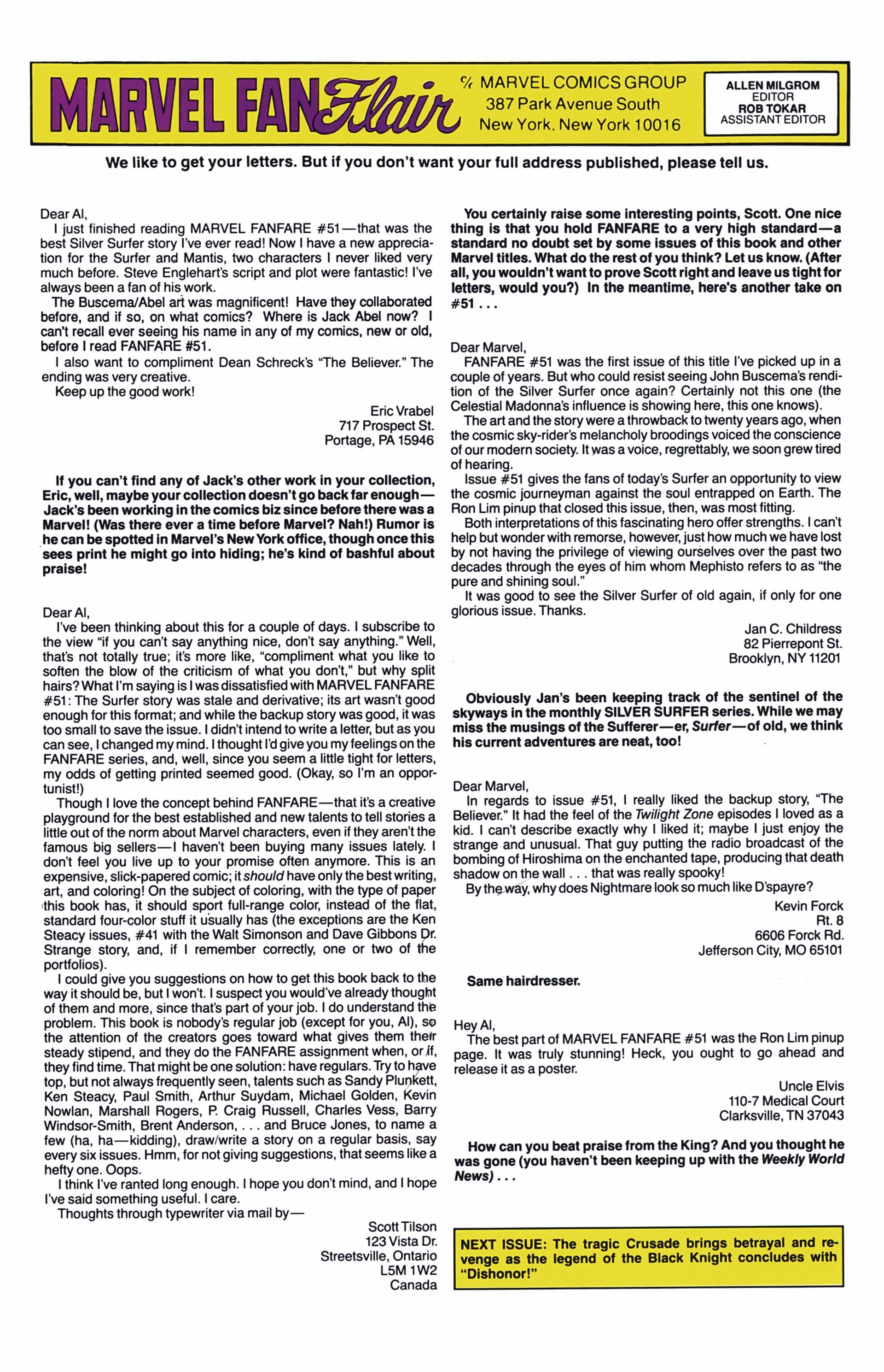 Read online Marvel Fanfare (1982) comic -  Issue #53 - 35