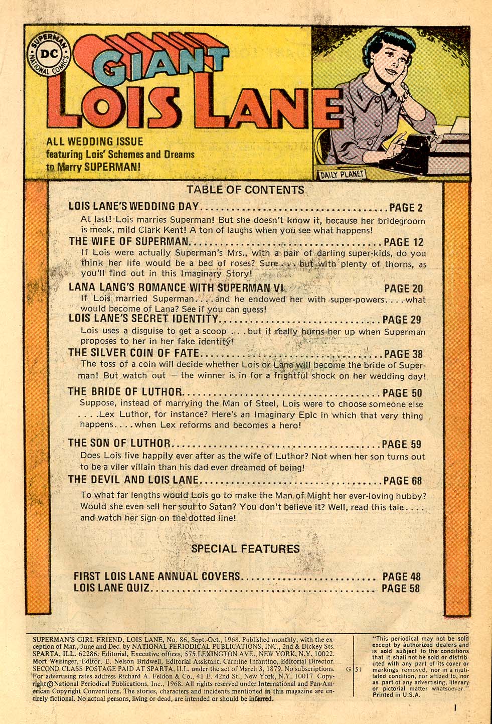 Read online Superman's Girl Friend, Lois Lane comic -  Issue #86 - 3