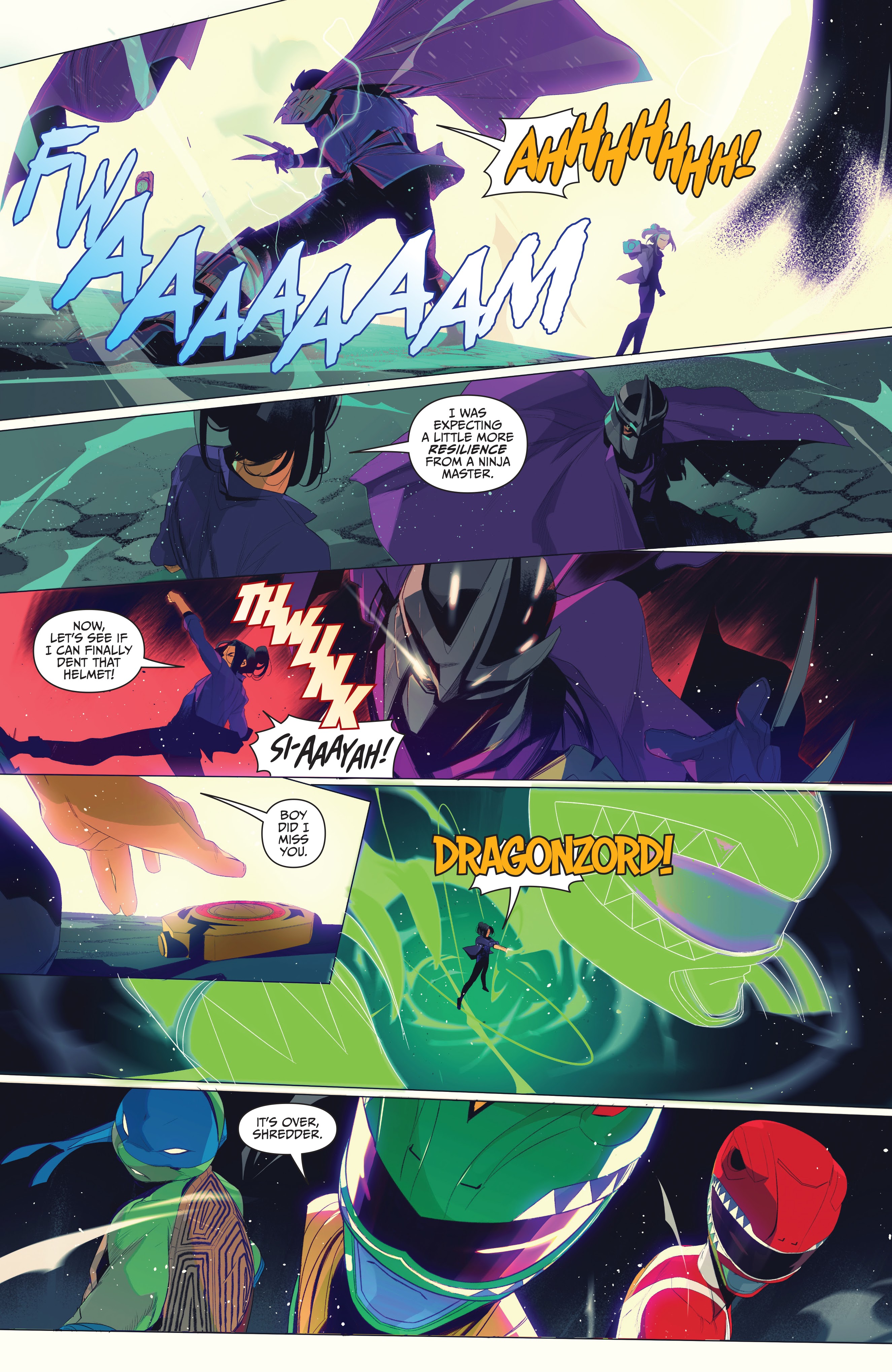 Read online Mighty Morphin Power Rangers: Teenage Mutant Ninja Turtles comic -  Issue # _TPB - 117