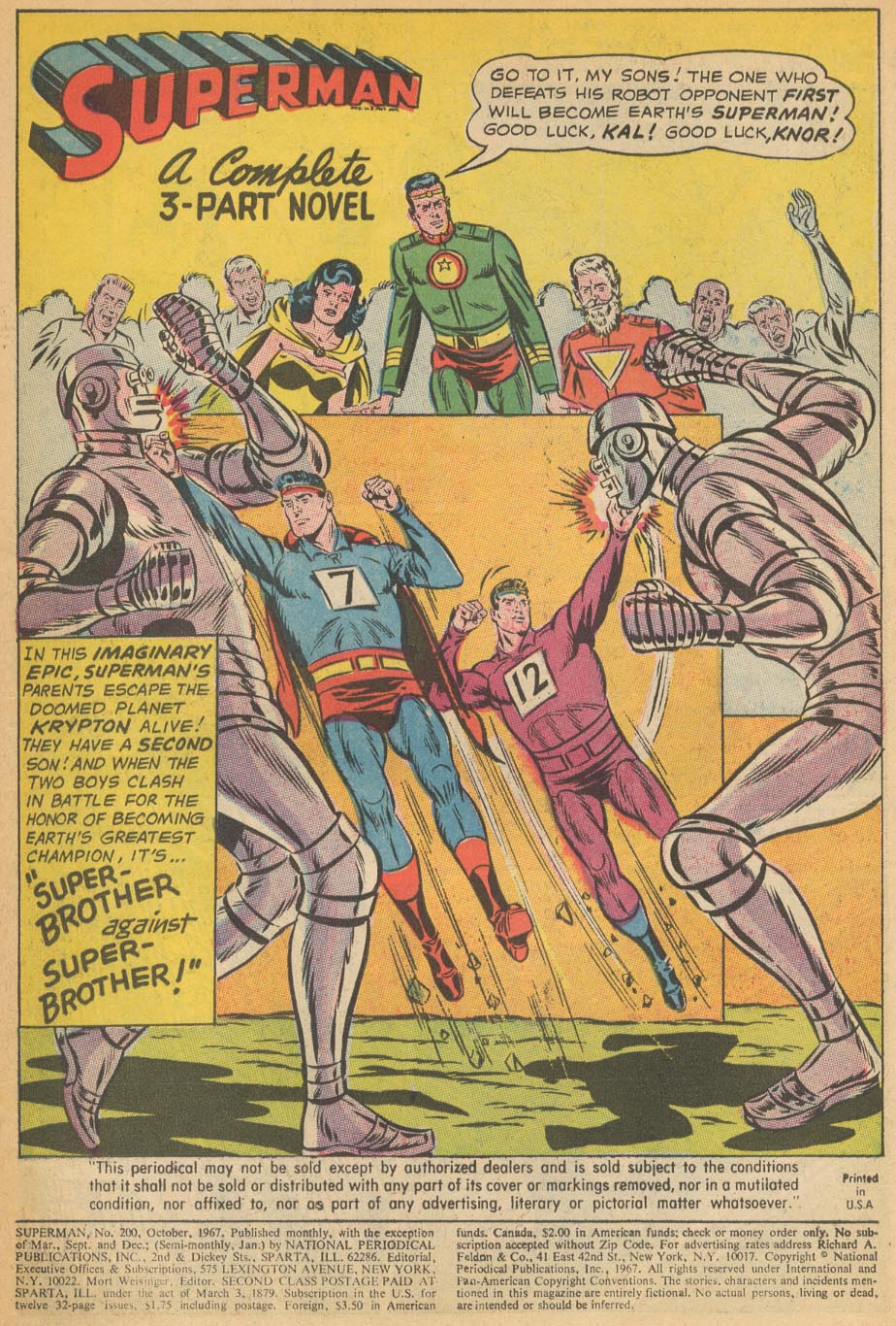 Read online Superman (1939) comic -  Issue #200 - 3