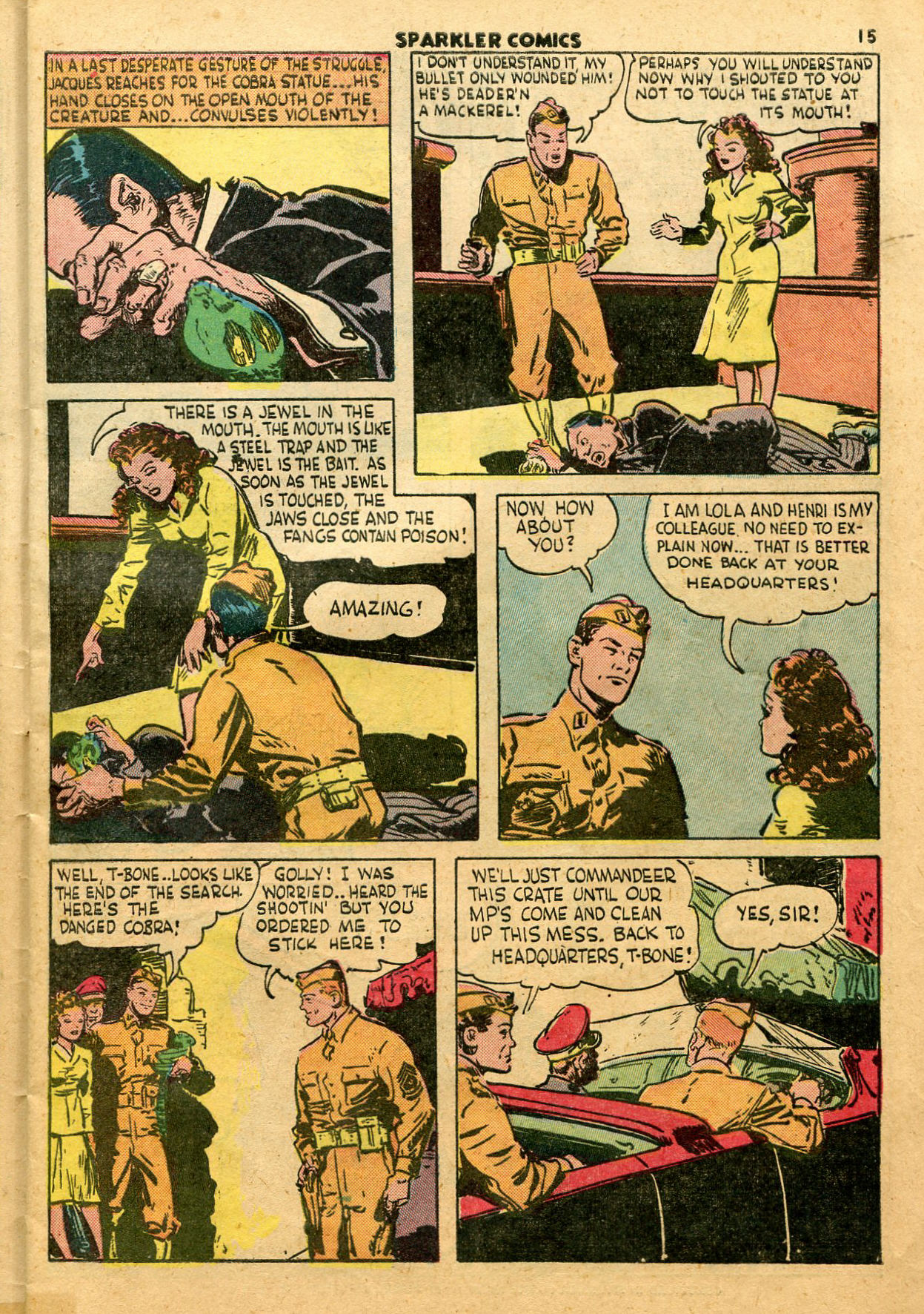 Read online Sparkler Comics comic -  Issue #23 - 17