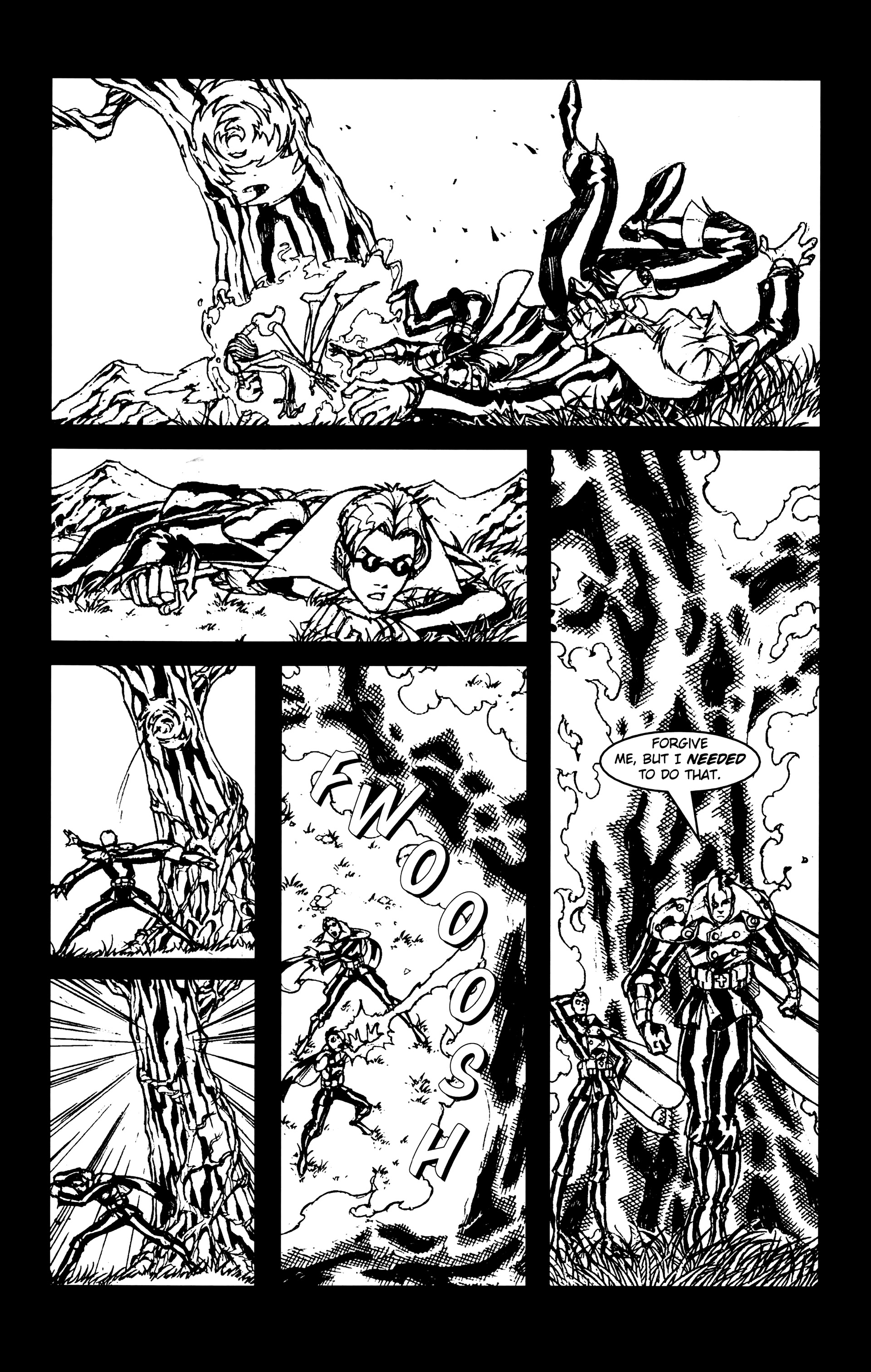 Read online Warrior Nun: Black & White comic -  Issue #21 - 13