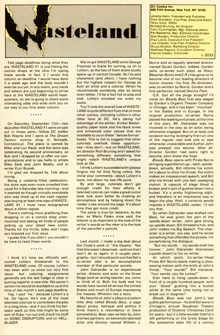 Read online Wasteland (1987) comic -  Issue #3 - 29