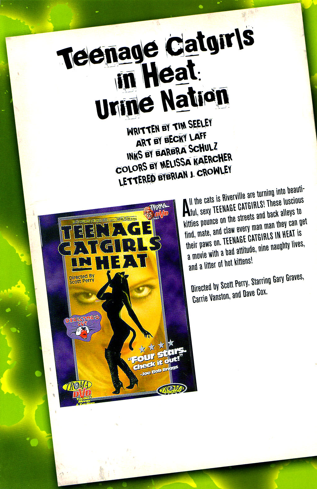 Read online Lloyd Kaufman Presents: The Toxic Avenger and Other Tromatic Tales comic -  Issue # TPB (Part 2) - 9