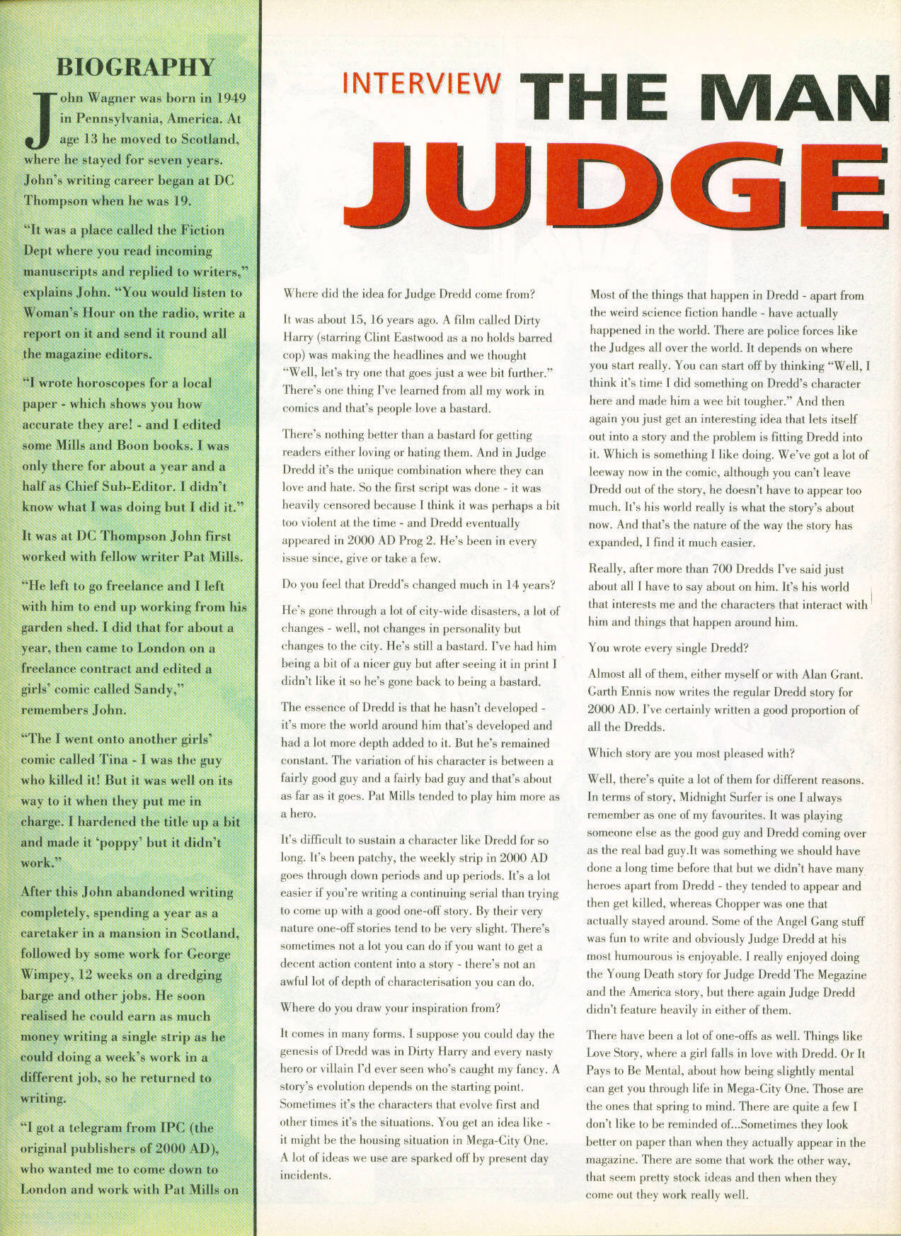 Read online Judge Dredd: The Megazine (vol. 2) comic -  Issue #11 - 22