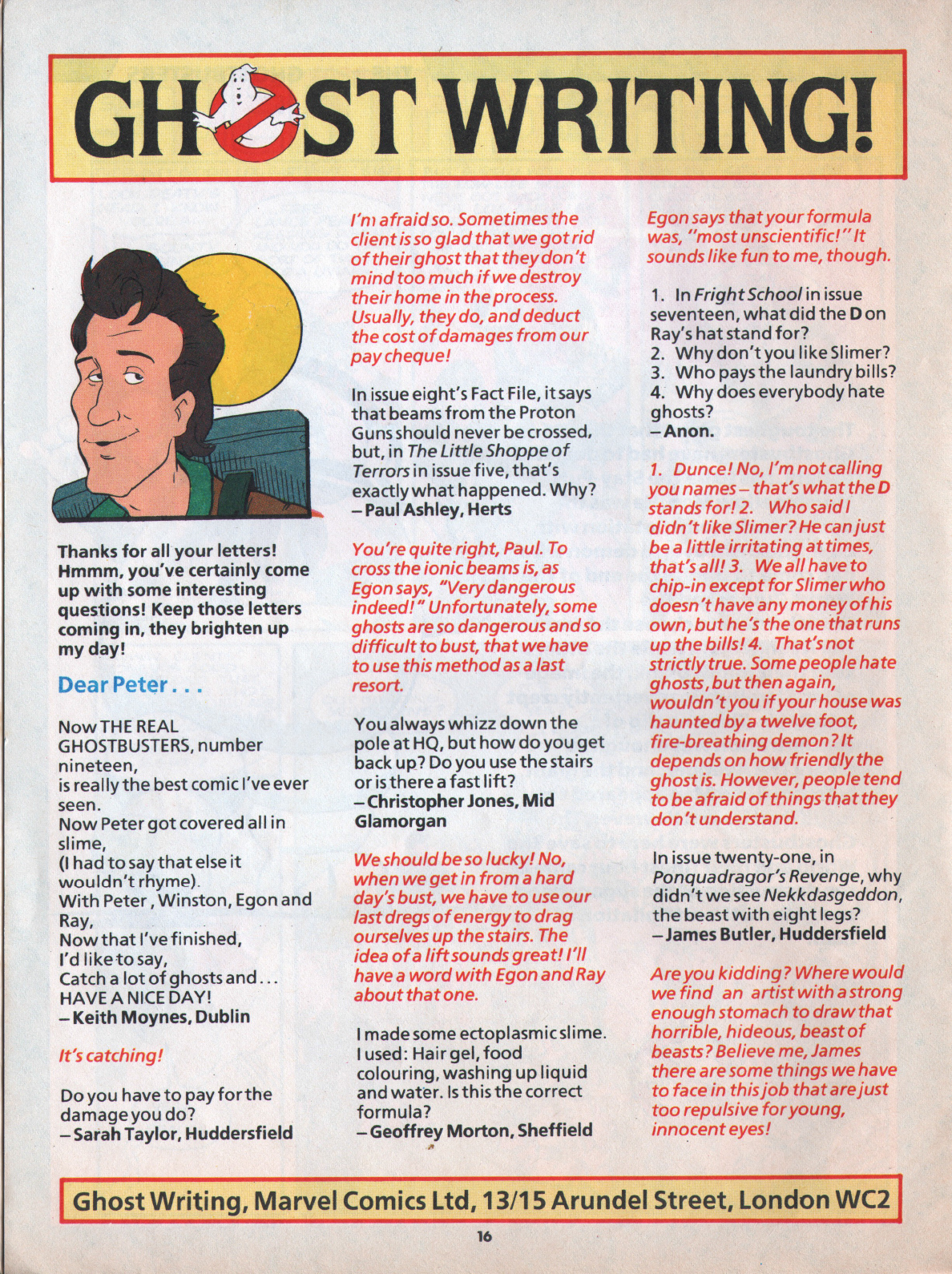 Read online The Real Ghostbusters comic -  Issue #29 - 16
