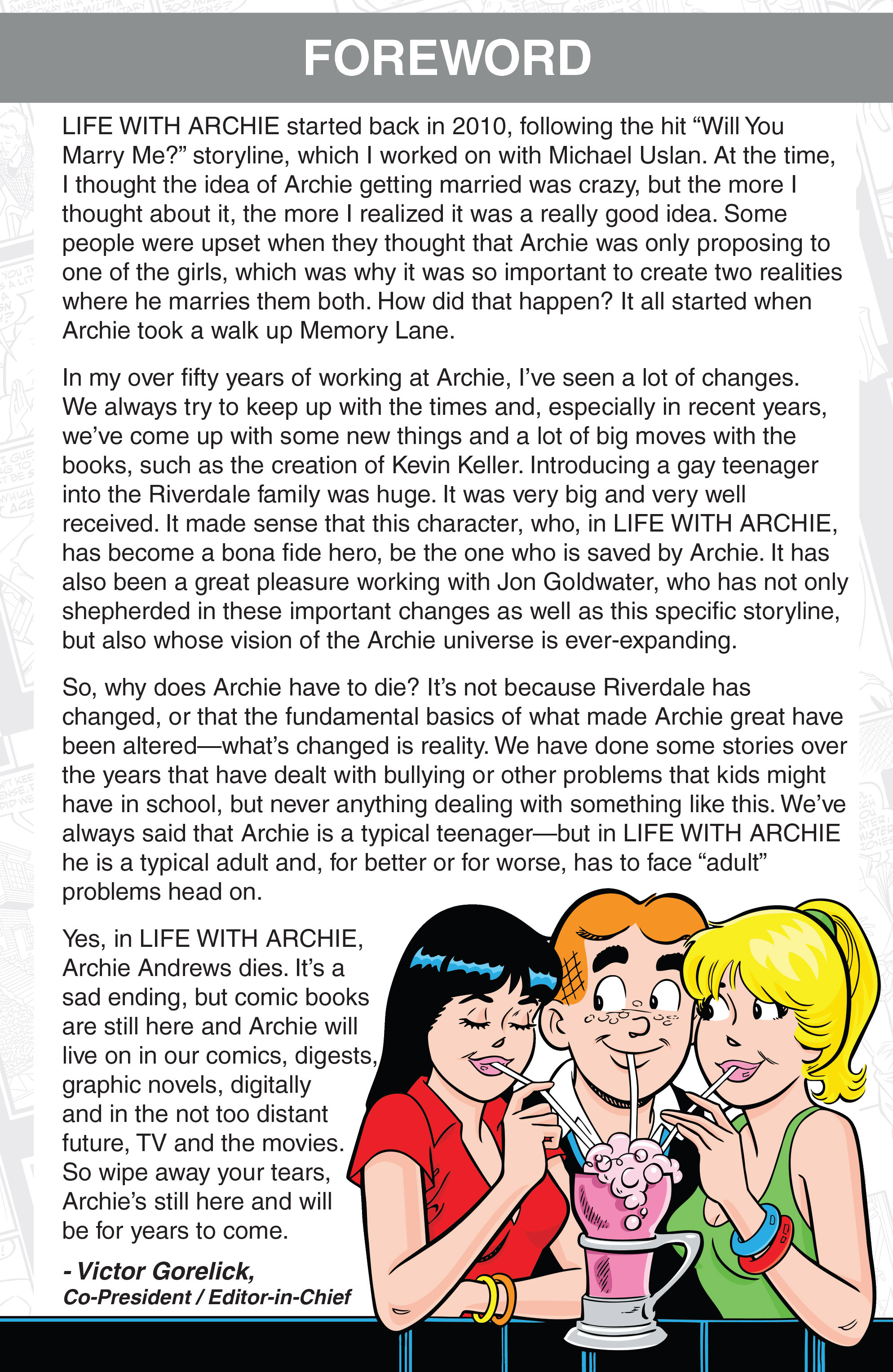 Read online The Death of Archie: A Life Celebrated comic -  Issue # TPB - 6