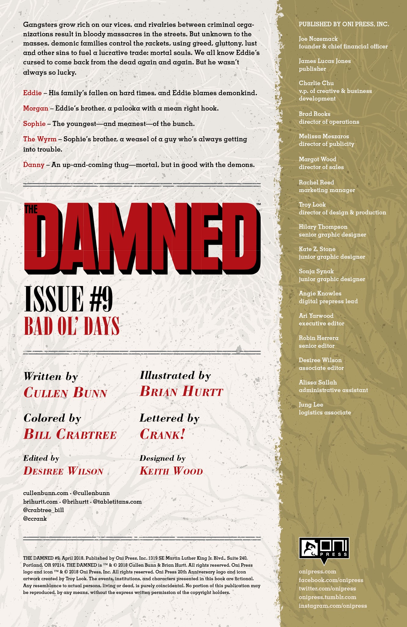 Read online The Damned comic -  Issue #9 - 2