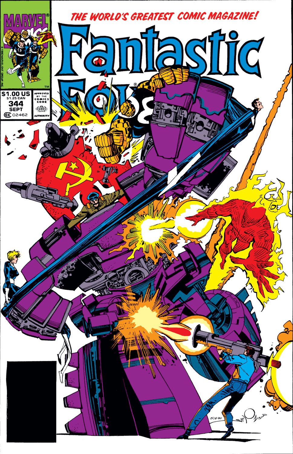 Read online Fantastic Four (1961) comic -  Issue #344 - 1