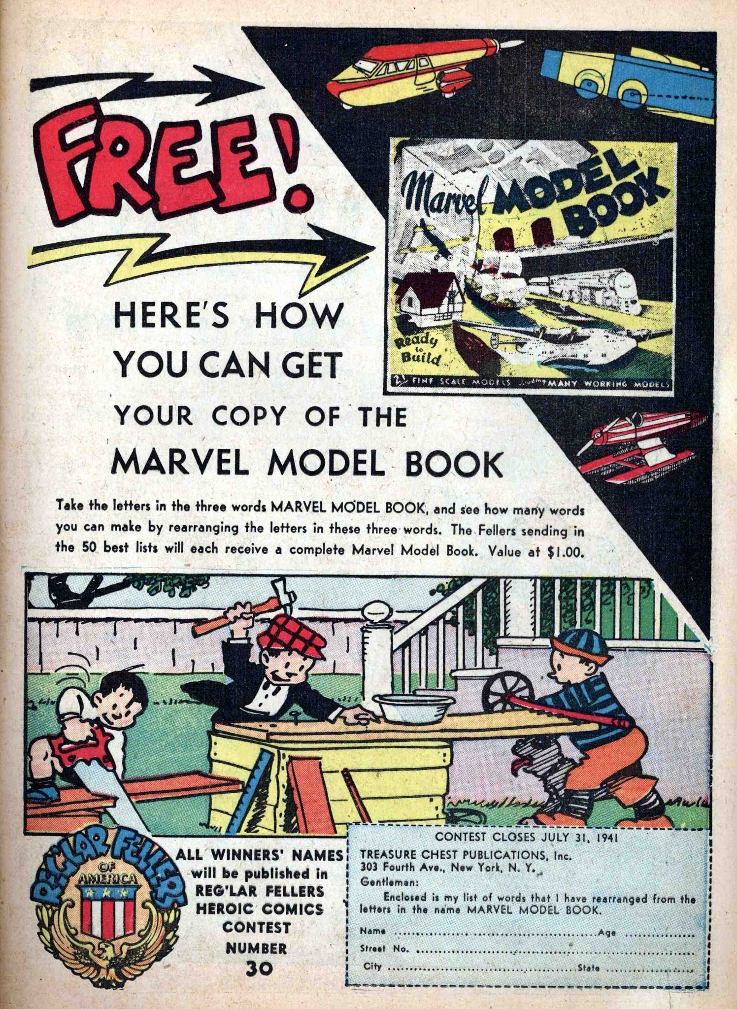 Read online Reg'lar Fellers Heroic Comics comic -  Issue #7 - 41