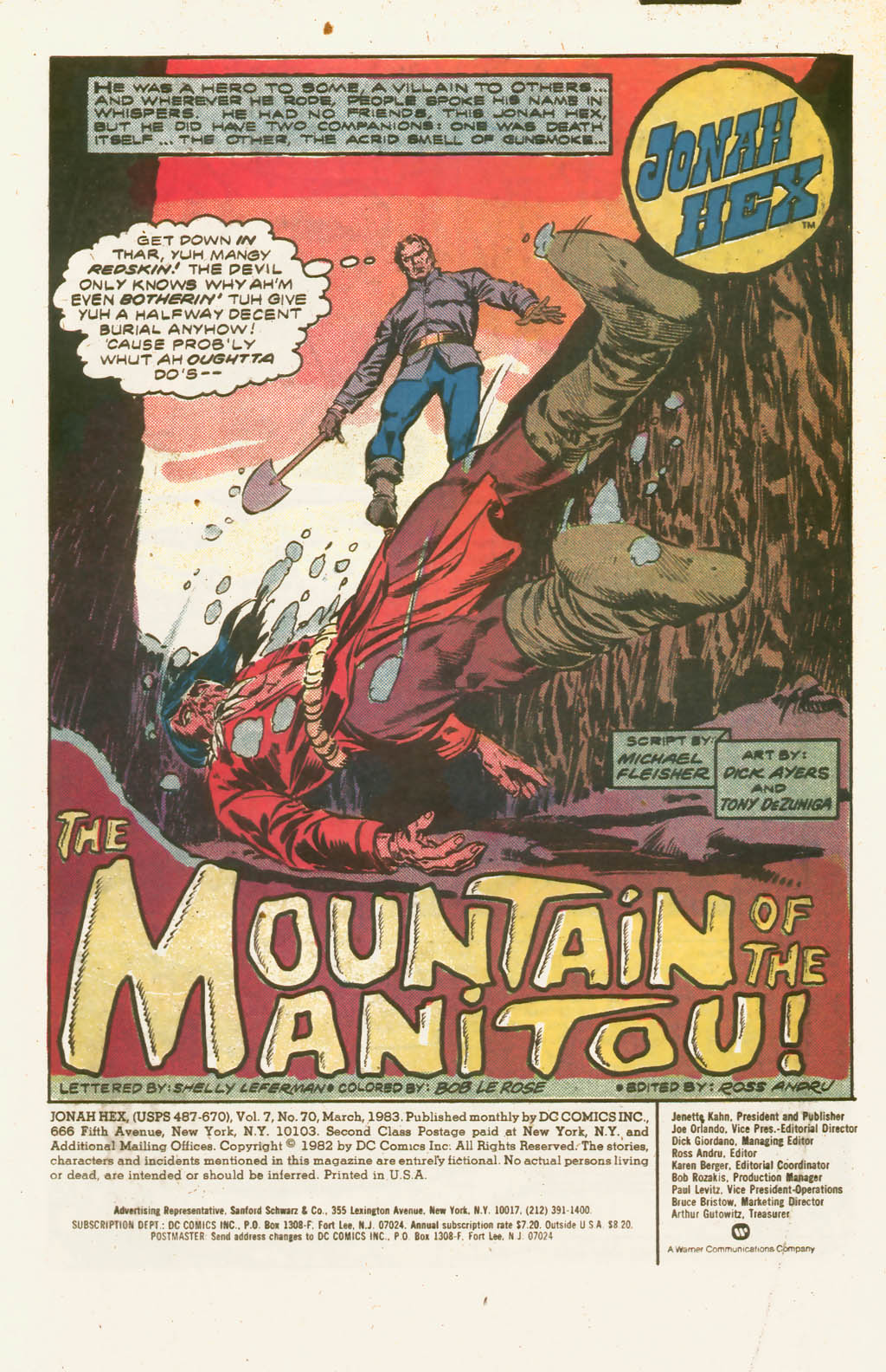 Read online Jonah Hex (1977) comic -  Issue #70 - 3