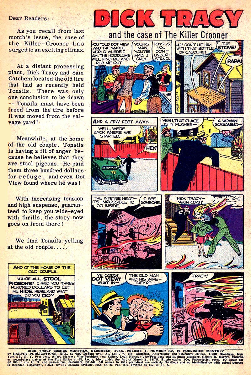 Read online Dick Tracy comic -  Issue #82 - 2