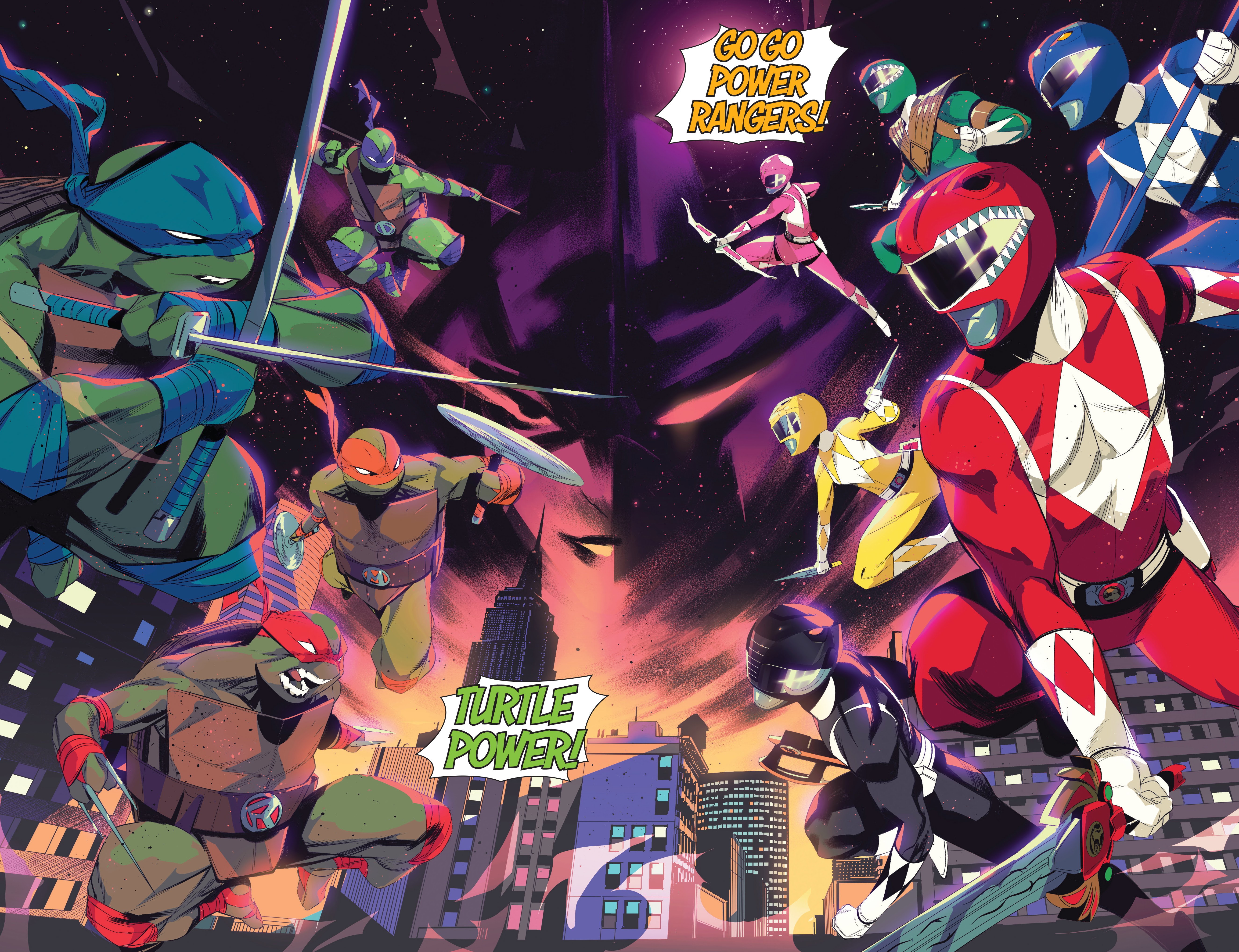 Read online Mighty Morphin Power Rangers: Teenage Mutant Ninja Turtles comic -  Issue # _TPB - 26
