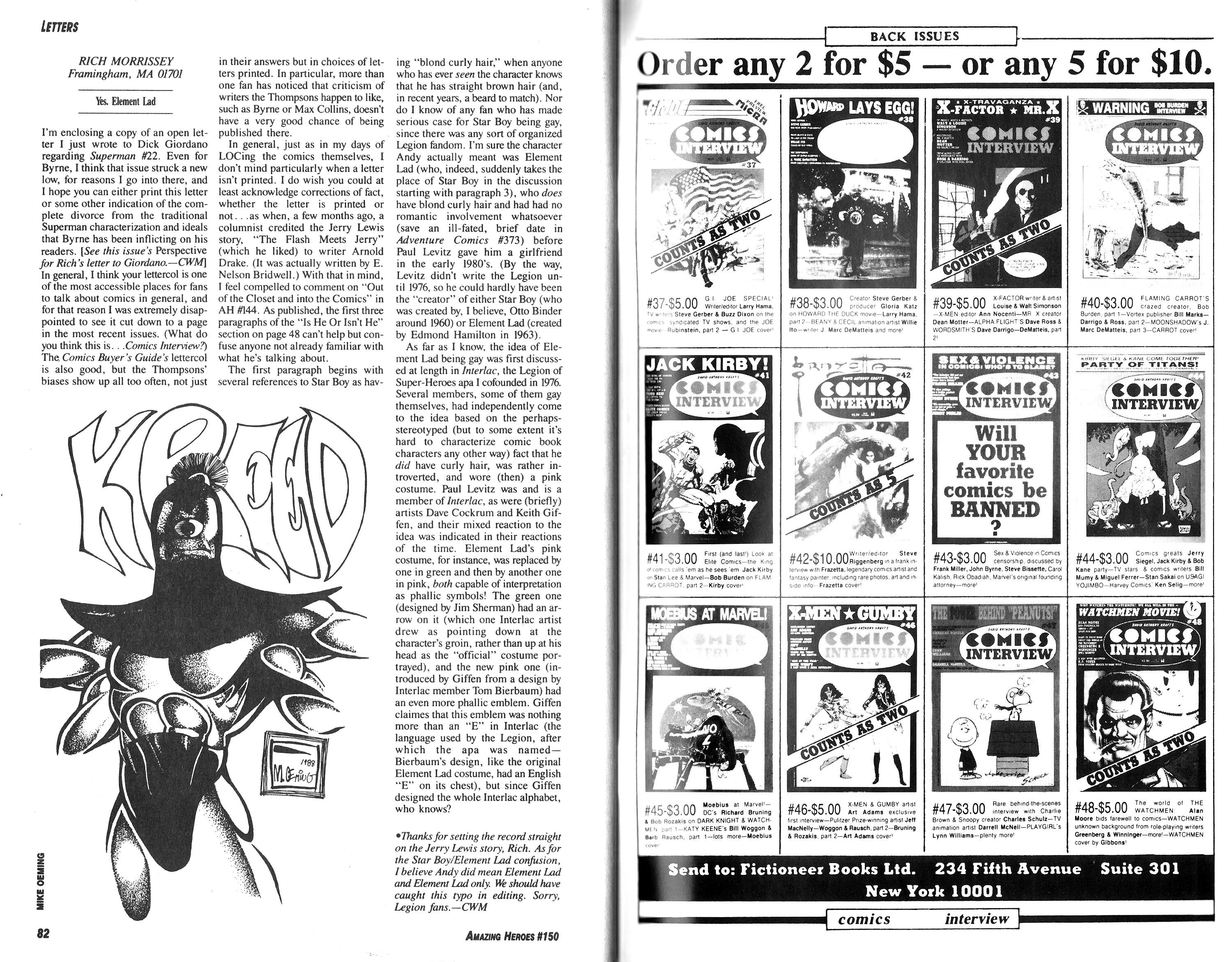 Read online Amazing Heroes comic -  Issue #150 - 42