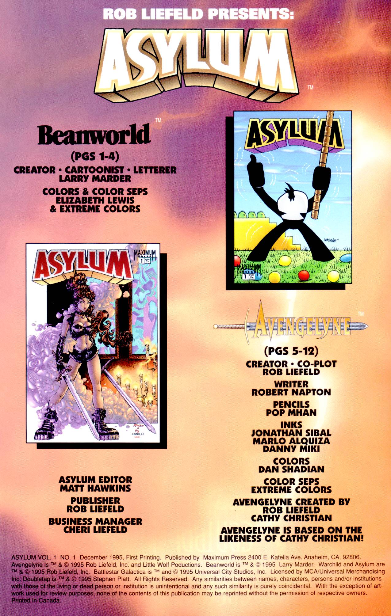 Read online Asylum comic -  Issue #1 - 2