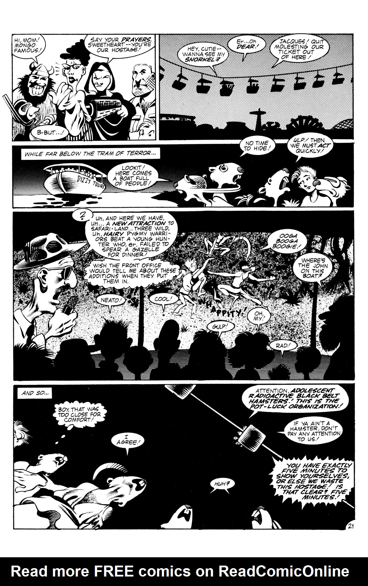 Read online Adolescent Radioactive Black Belt Hamsters comic -  Issue #6 - 23