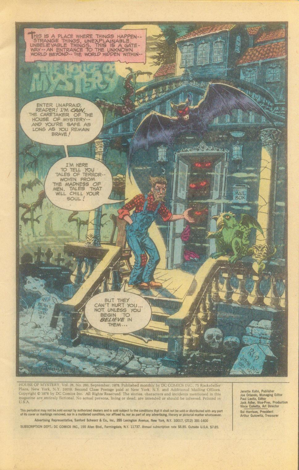 Read online House of Mystery (1951) comic -  Issue #260 - 4