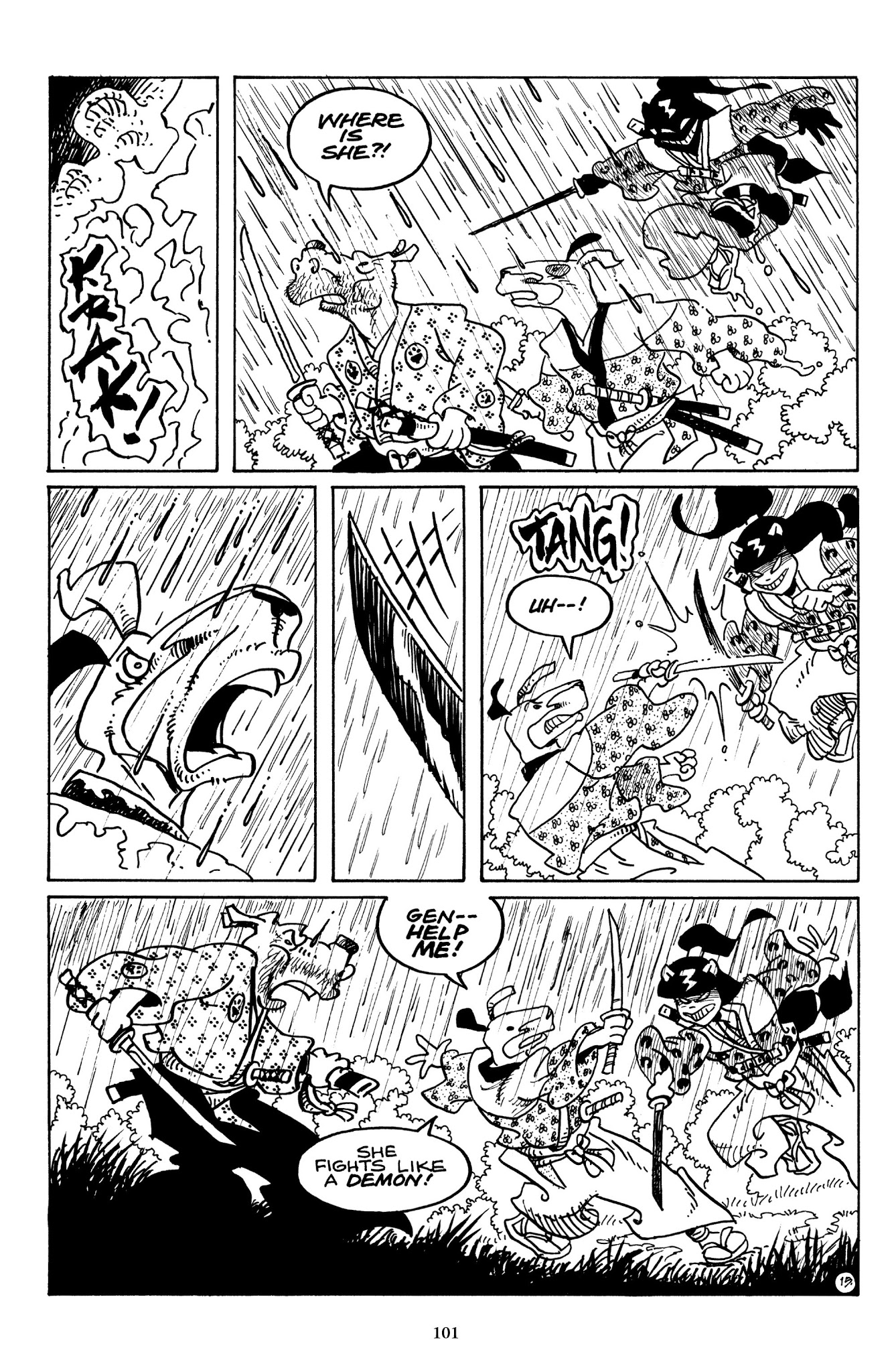 Read online The Usagi Yojimbo Saga comic -  Issue # TPB 6 - 100