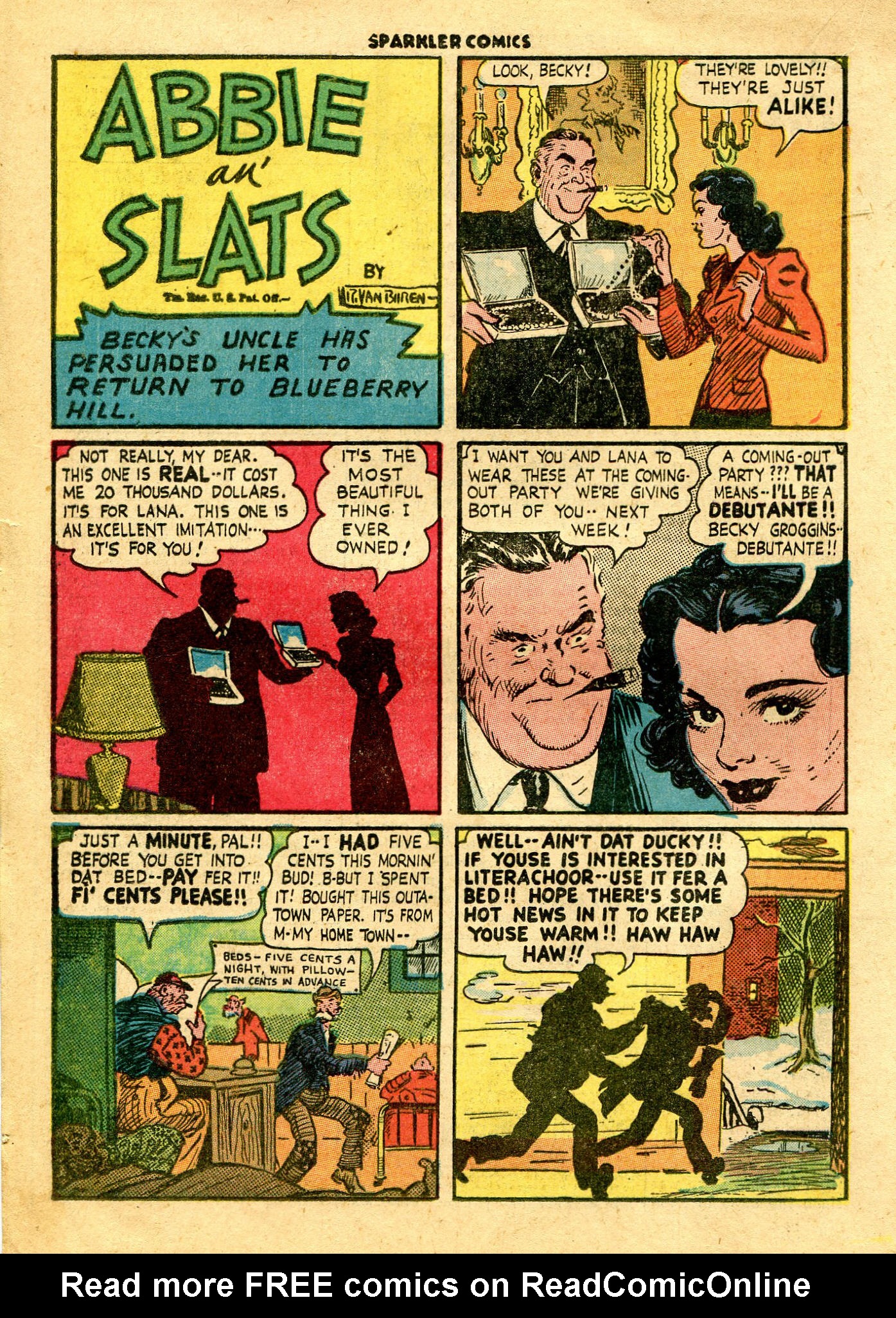 Read online Sparkler Comics comic -  Issue #30 - 36