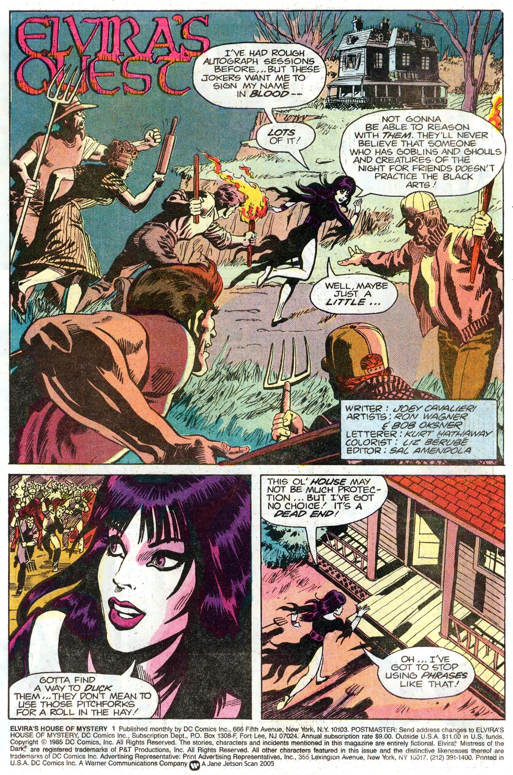Read online Elvira's House of Mystery comic -  Issue #1 - 3