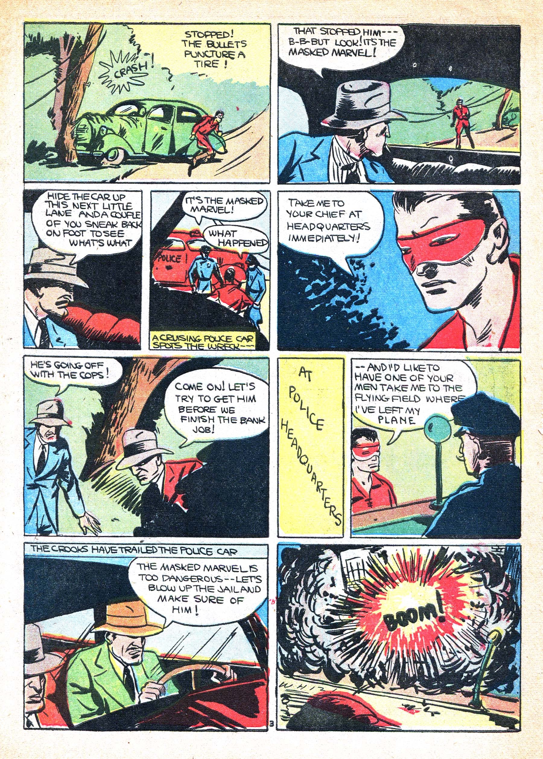 Read online Masked Marvel comic -  Issue #1 - 5