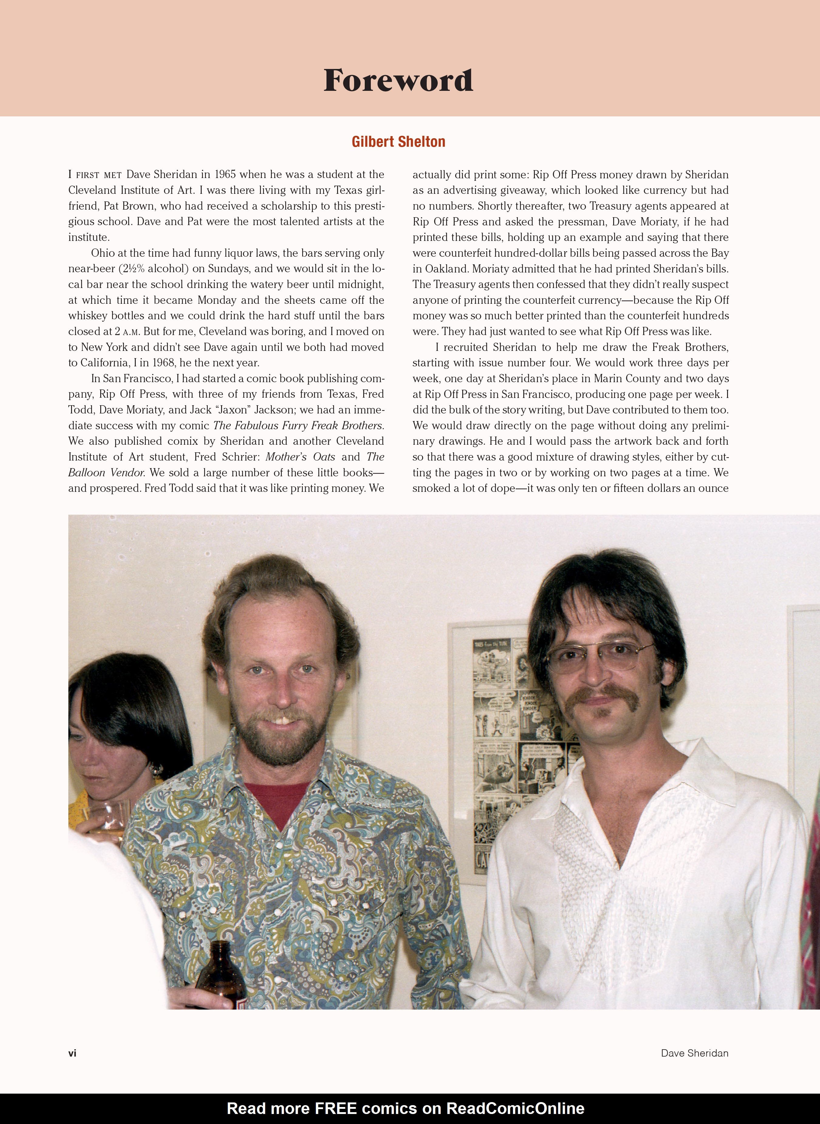 Read online Dave Sheridan: Life with Dealer McDope, the Leather Nun, and the Fabulous Furry Freak Brothers comic -  Issue # TPB (Part 1) - 7