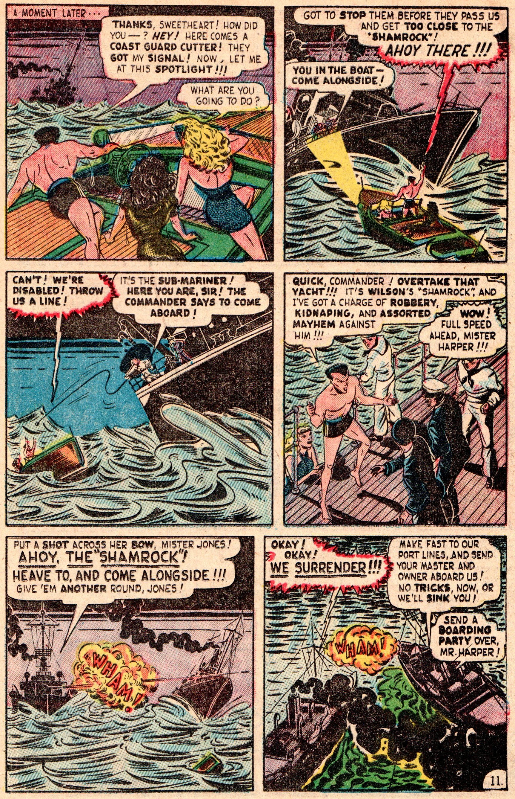 Read online Sub-Mariner Comics comic -  Issue #28 - 13