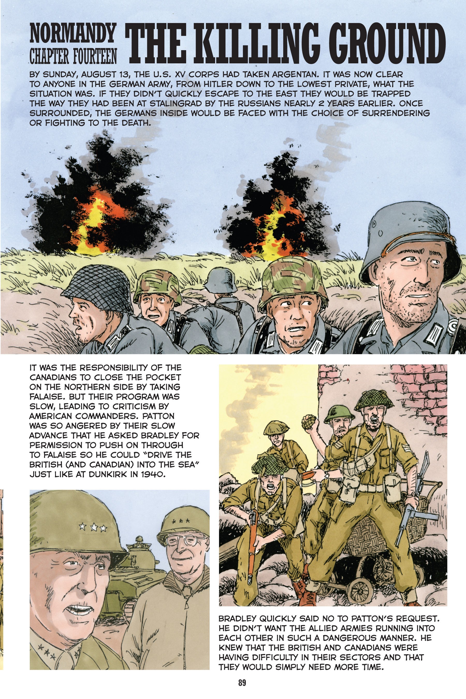 Read online Normandy: A Graphic History of D-Day, the Allied Invasion of Hitler's Fortress Europe comic -  Issue # TPB - 90