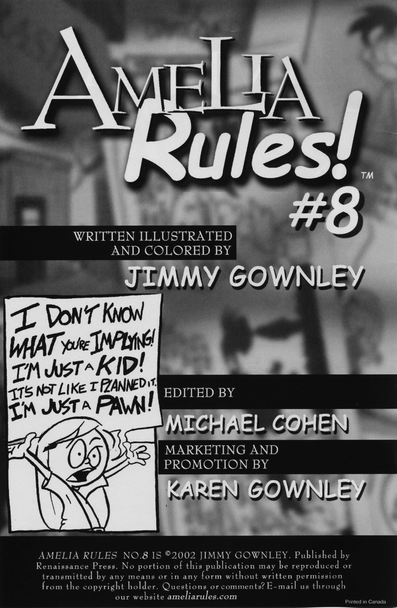 Read online Amelia Rules! comic -  Issue #8 - 2