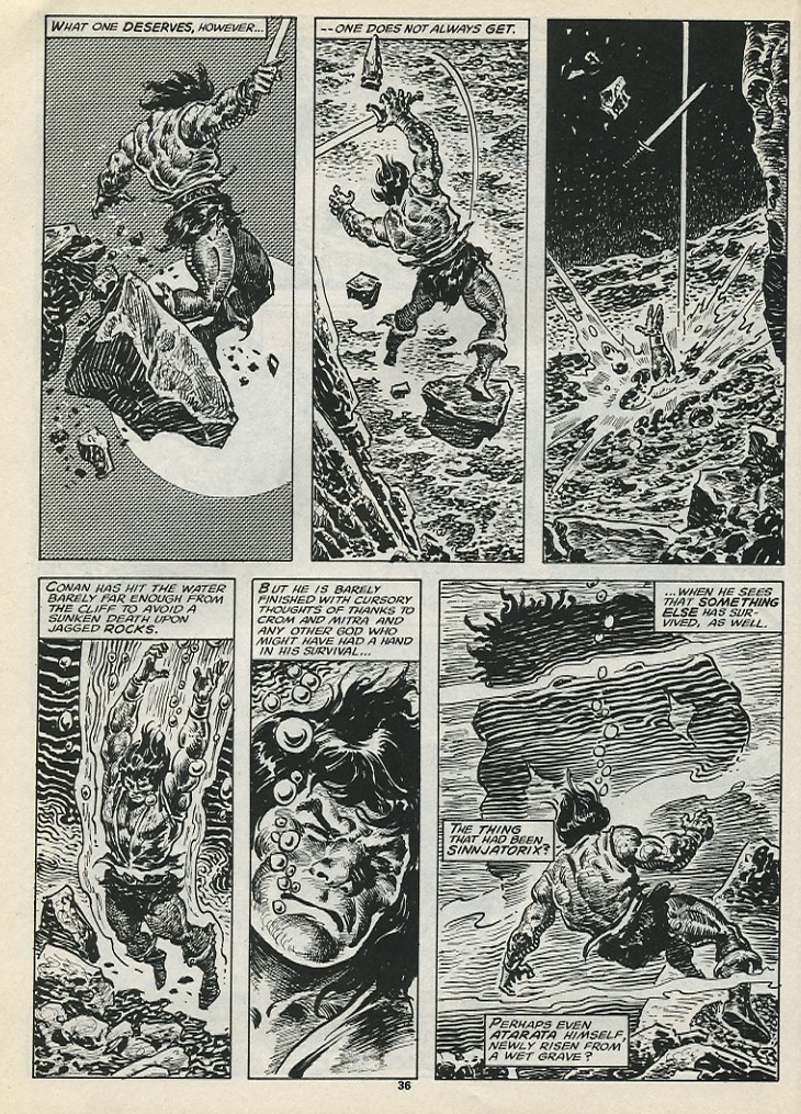 Read online The Savage Sword Of Conan comic -  Issue #199 - 38