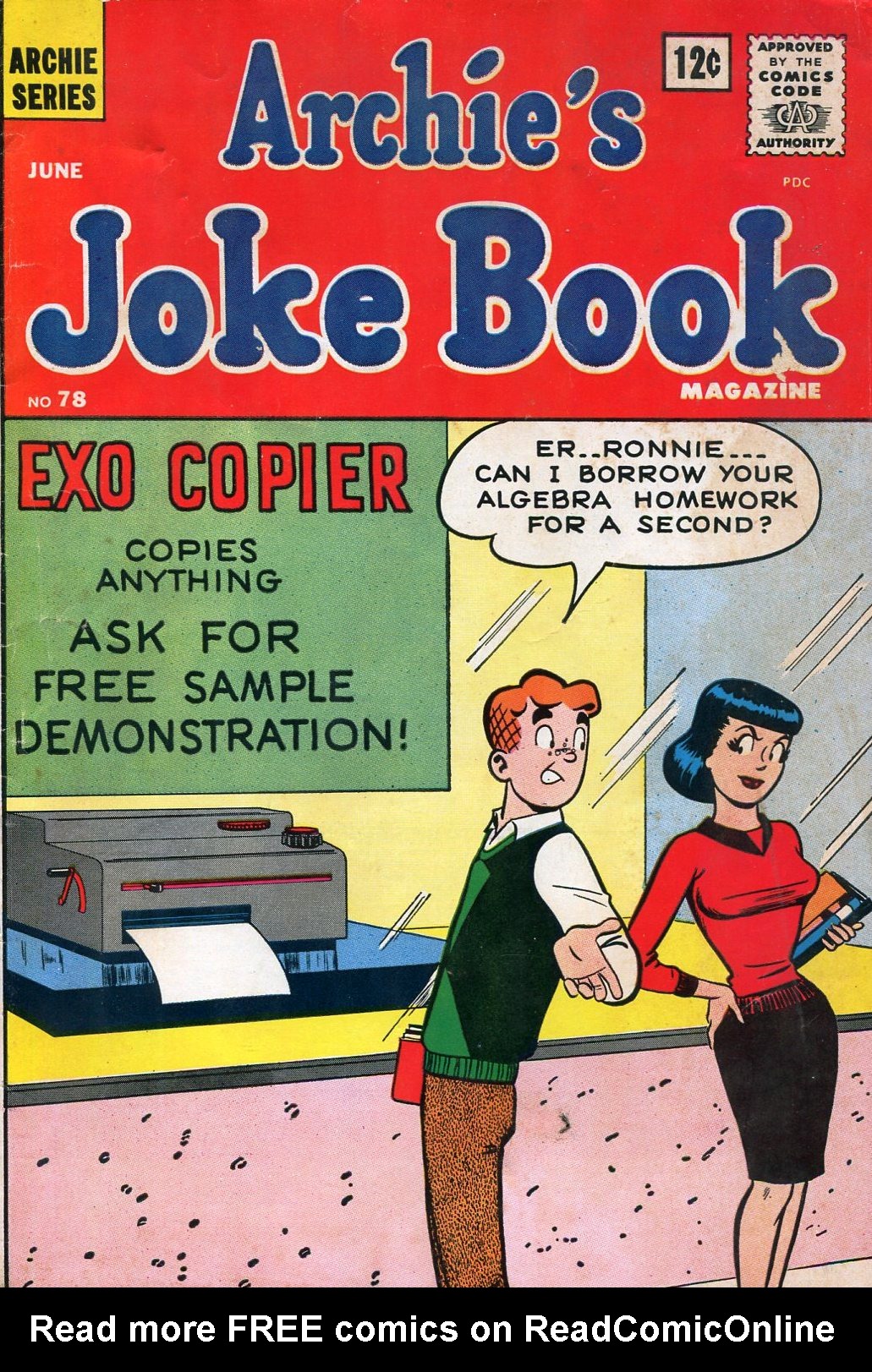 Read online Archie's Joke Book Magazine comic -  Issue #78 - 1