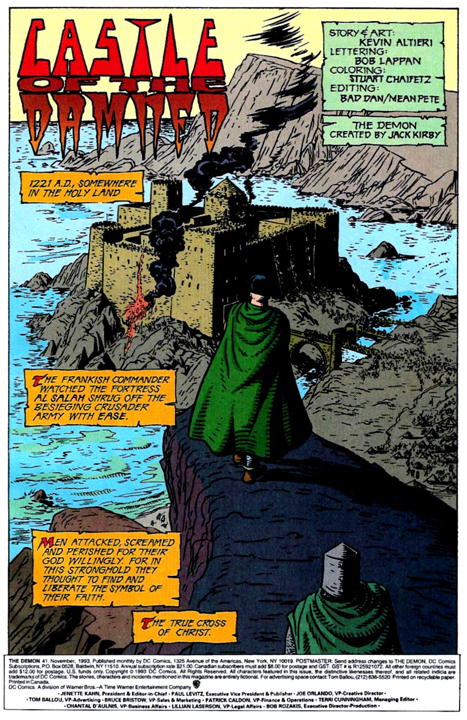 Read online The Demon (1990) comic -  Issue #41 - 2