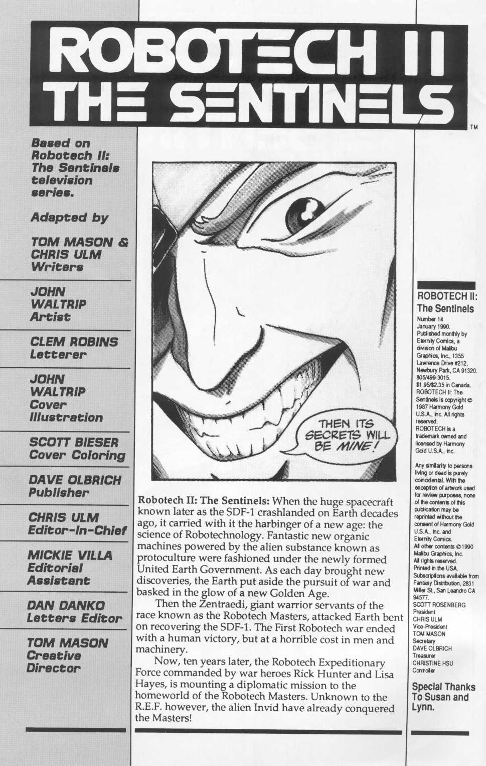 Robotech II: The Sentinels issue Robotech II: The Sentinels Book 1 Issue #14 - Page 2