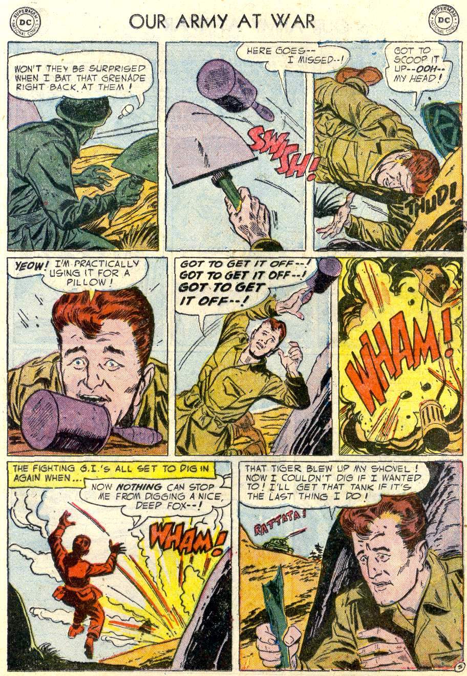 Read online Our Army at War (1952) comic -  Issue #33 - 25