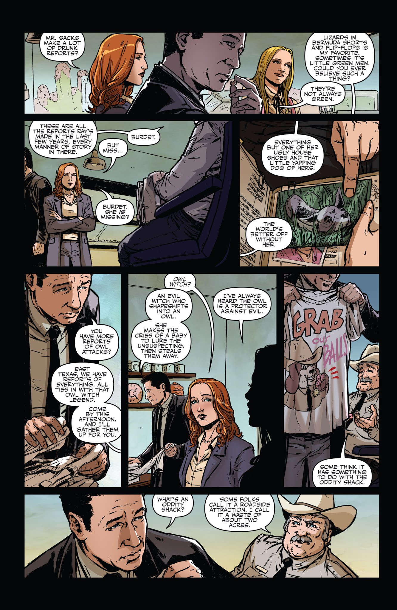 Read online The X-Files: Case Files-Hoot Goes There? comic -  Issue #1 - 8