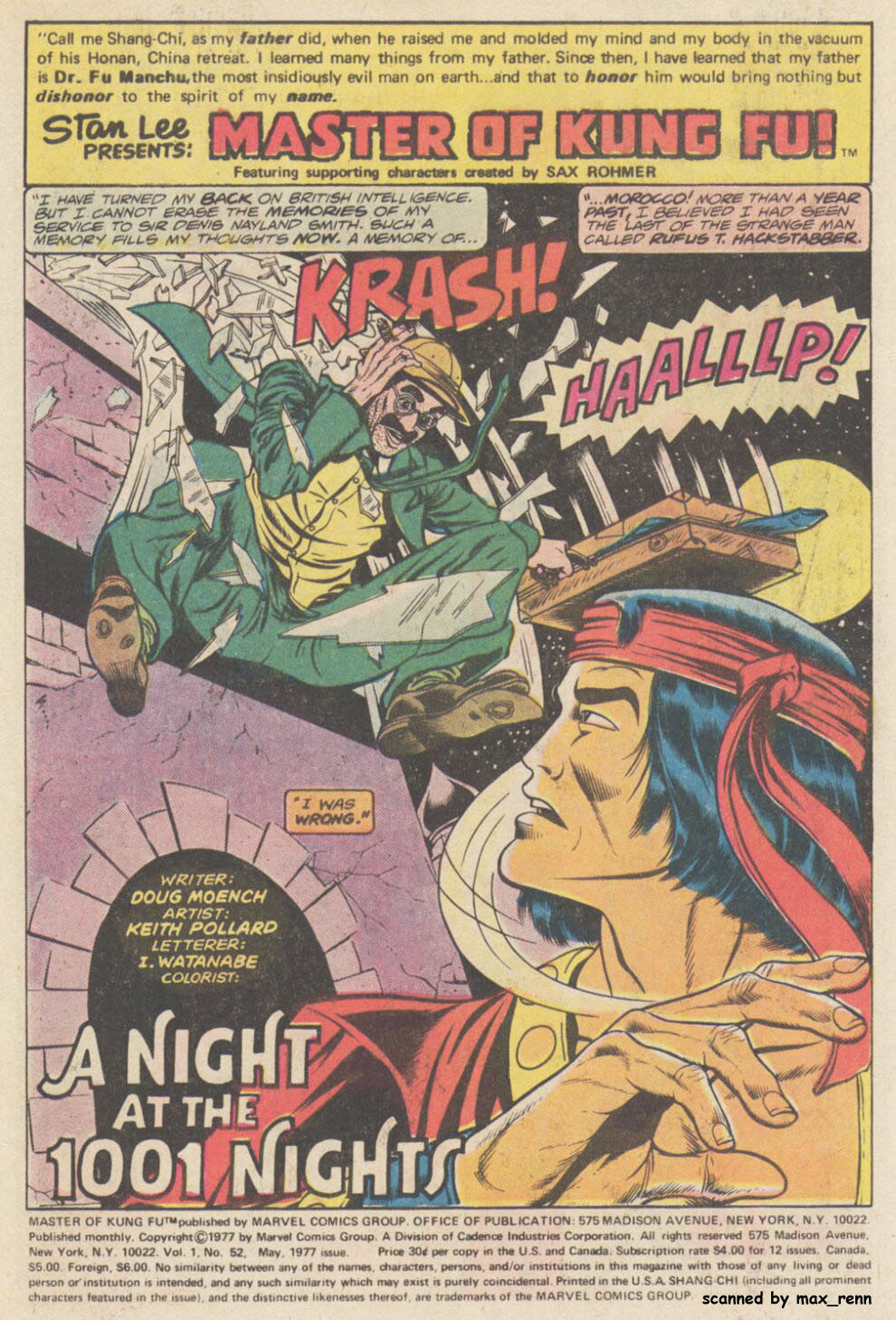 Read online Master of Kung Fu (1974) comic -  Issue #52 - 2