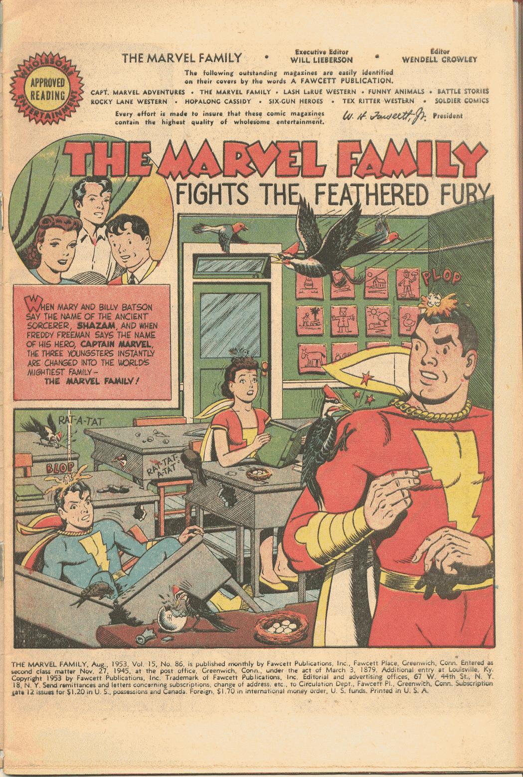 Read online The Marvel Family comic -  Issue #86 - 3