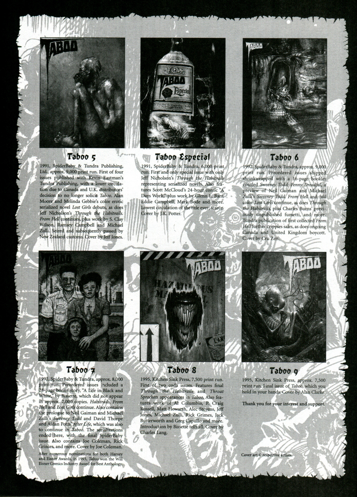 Read online Taboo comic -  Issue #9 - 6
