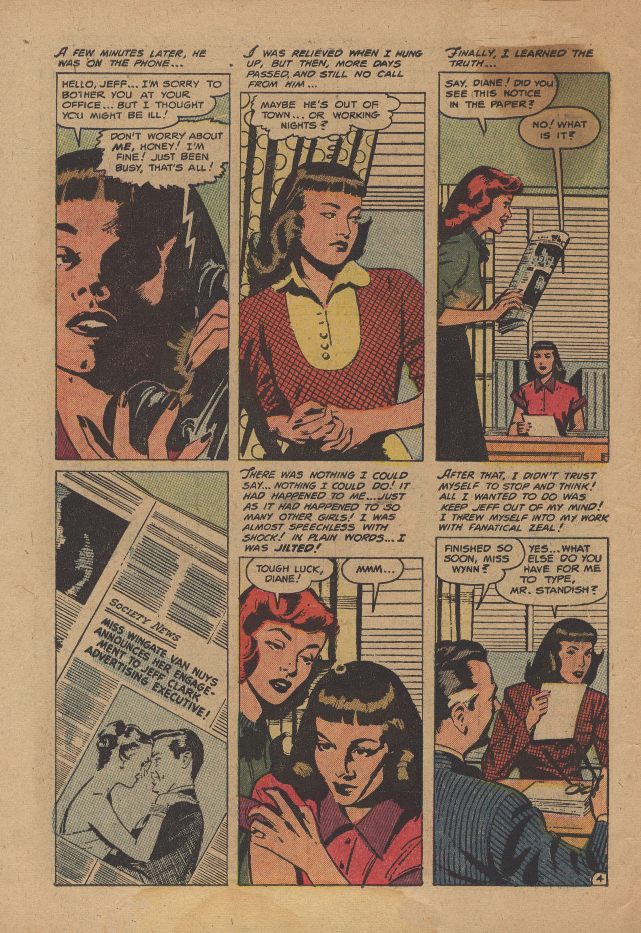 Read online Love Romances comic -  Issue #28 - 6