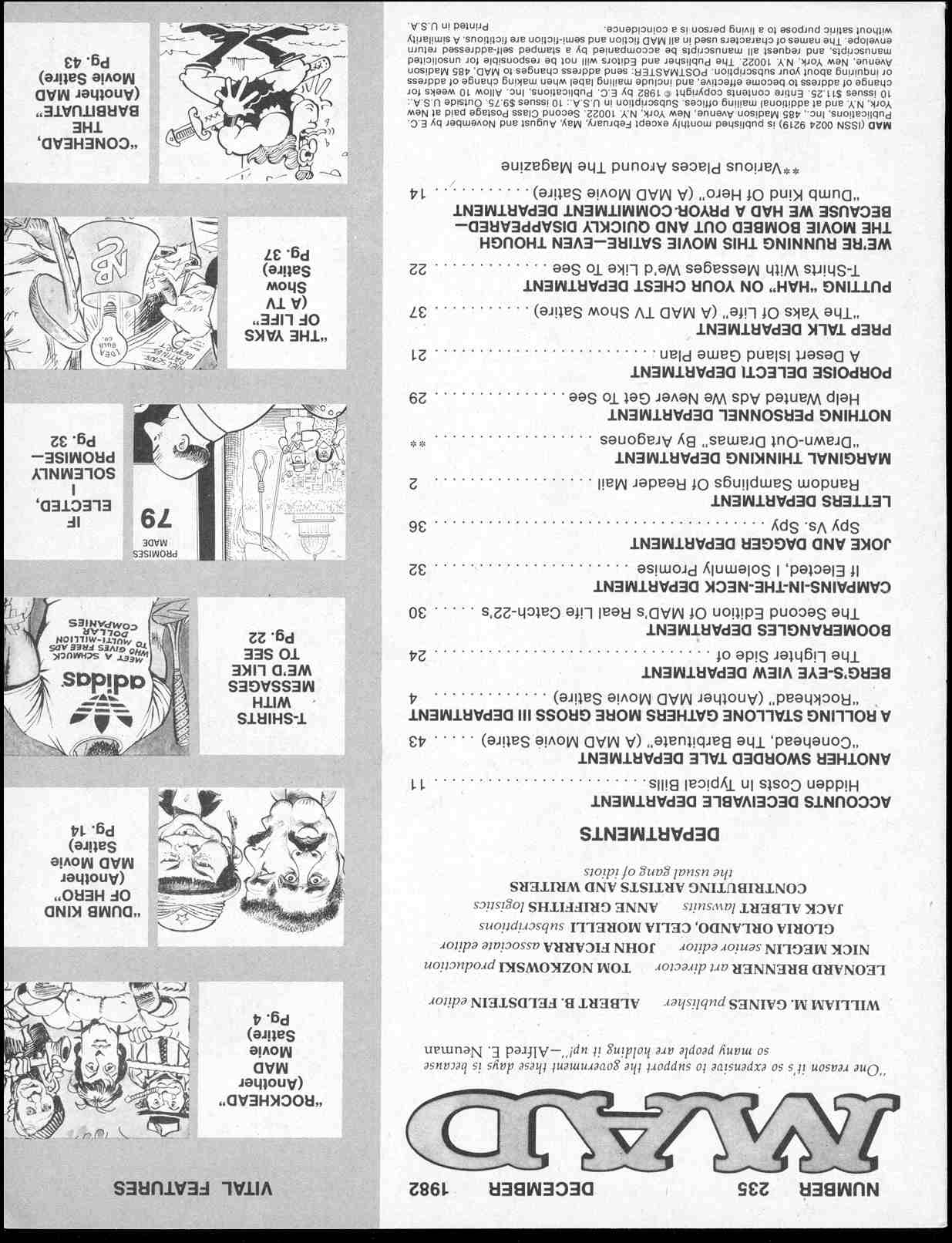 Read online MAD comic -  Issue #235 - 50