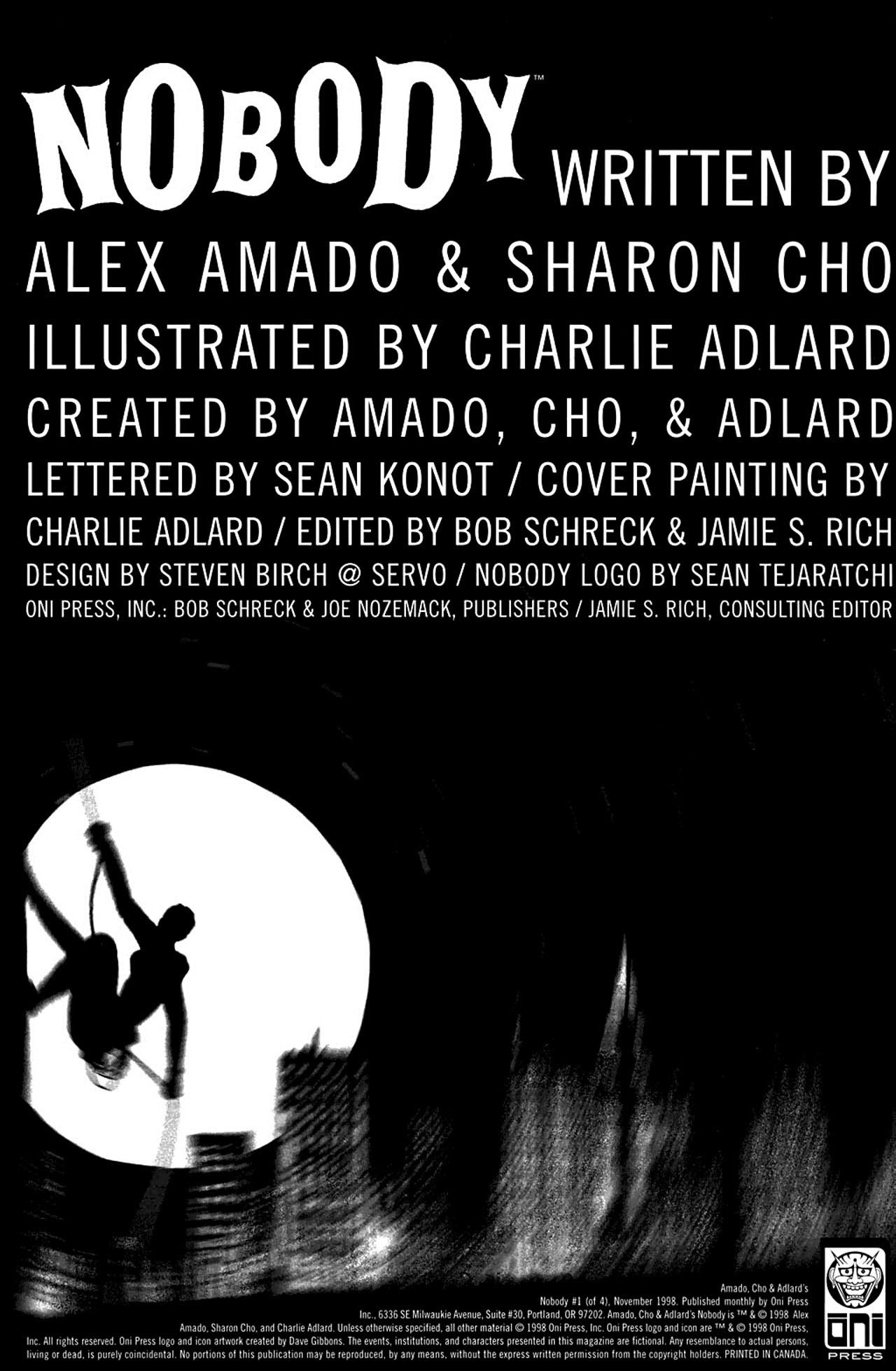 Read online Nobody comic -  Issue #1 - 2